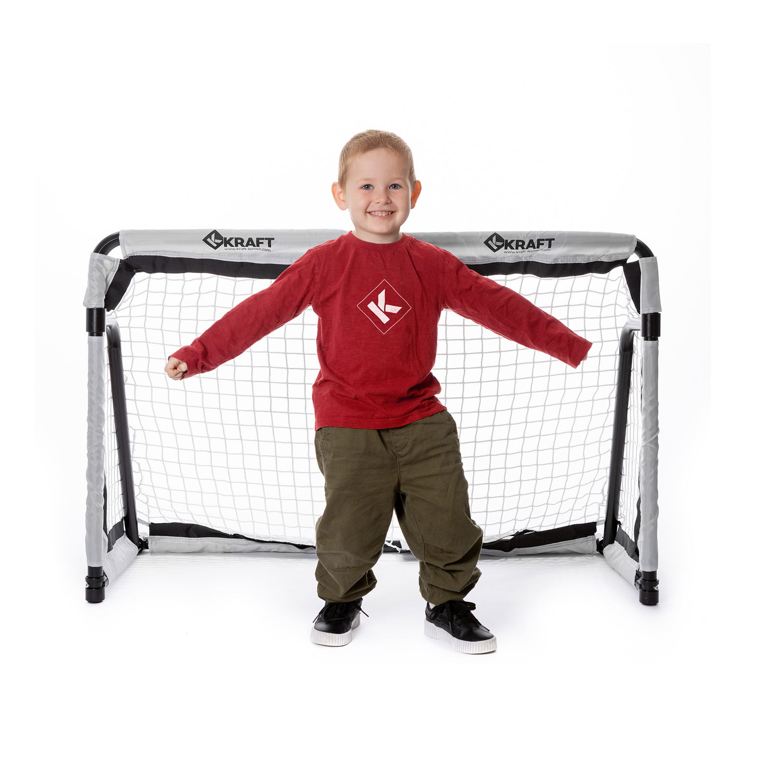 Hockey- und Fußballtor, mobil & klappbar