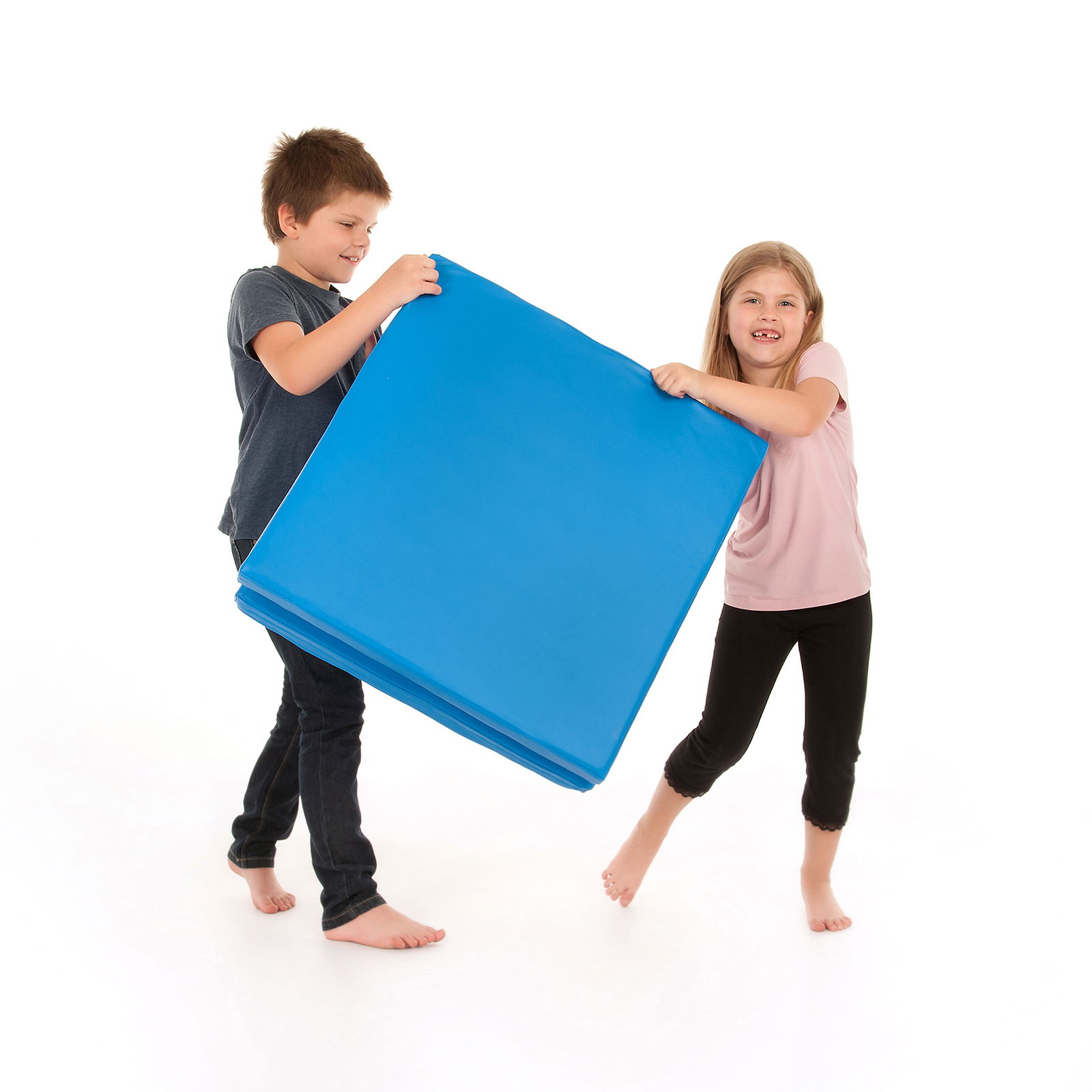 Turnmatte, klappbar, 160x60x5cm, blau