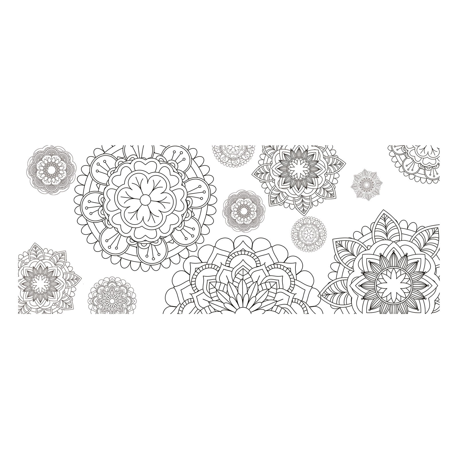 Laternenzuschnitt für D15,3cm, Mandalas, 25 Stück
