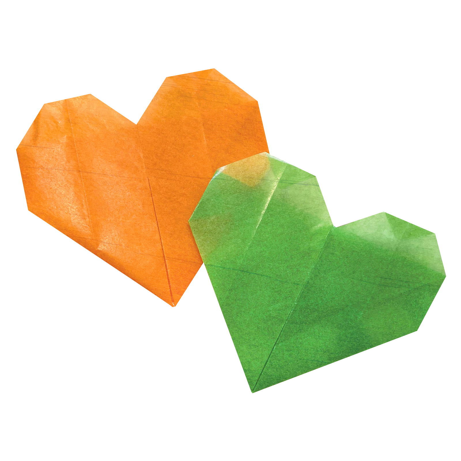 Transparent-Faltblätter, 15x15cm, 500 Blatt, 10 Farben