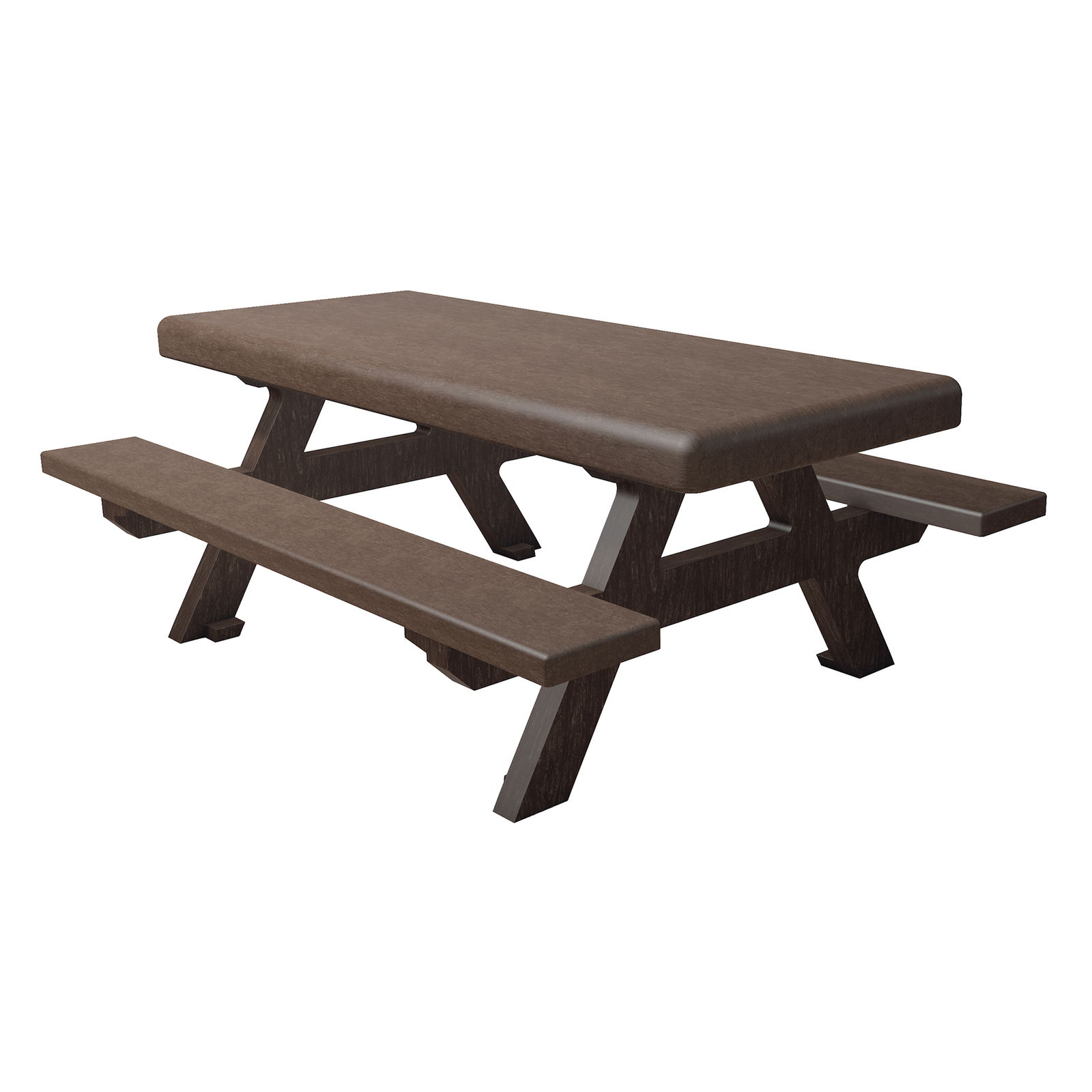 Gartensitzgruppe, braun, Recycling-Kunststoff, Kiga