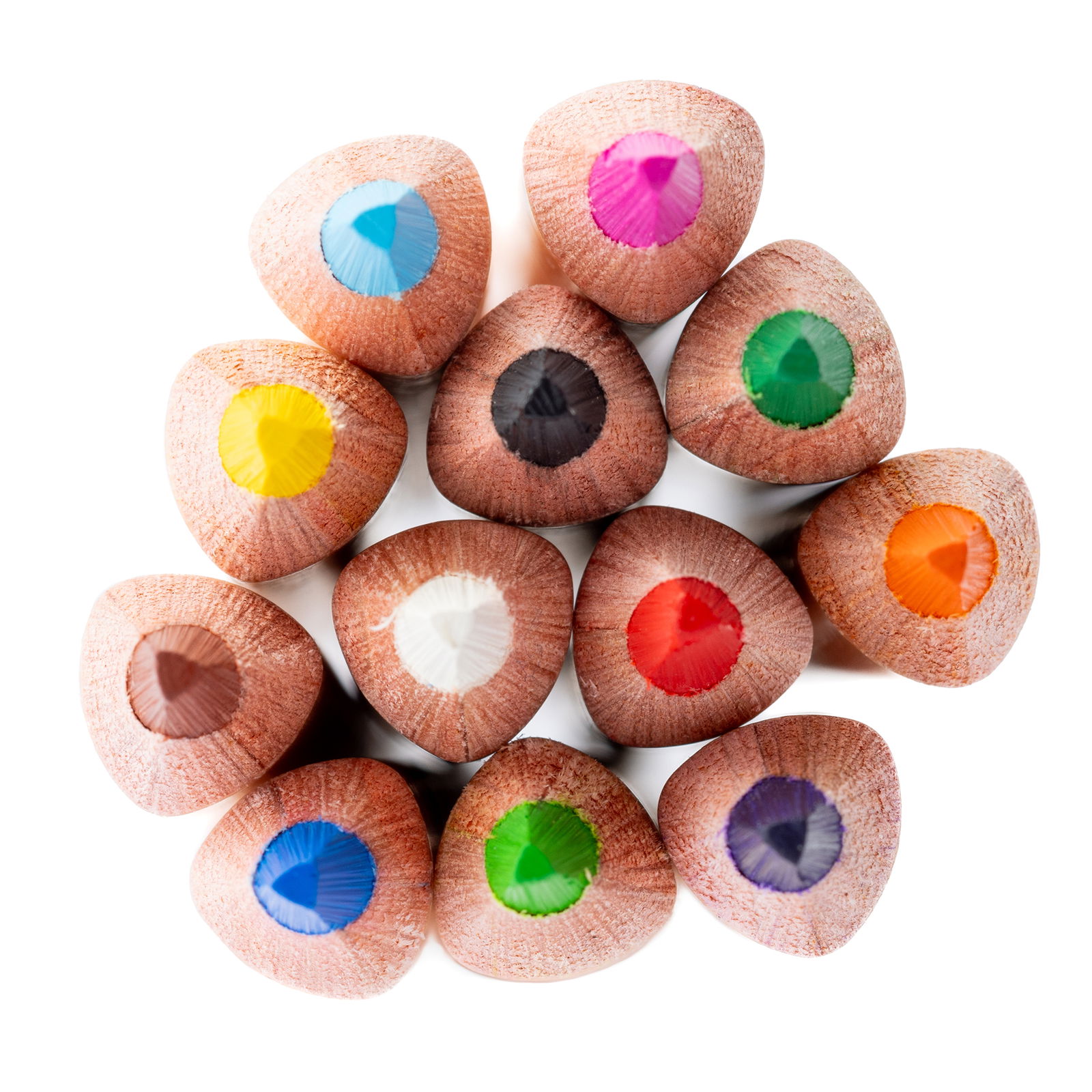 Dicke Buntstifte Dreikant, 144er Set, 12 Farben mit Holzbox