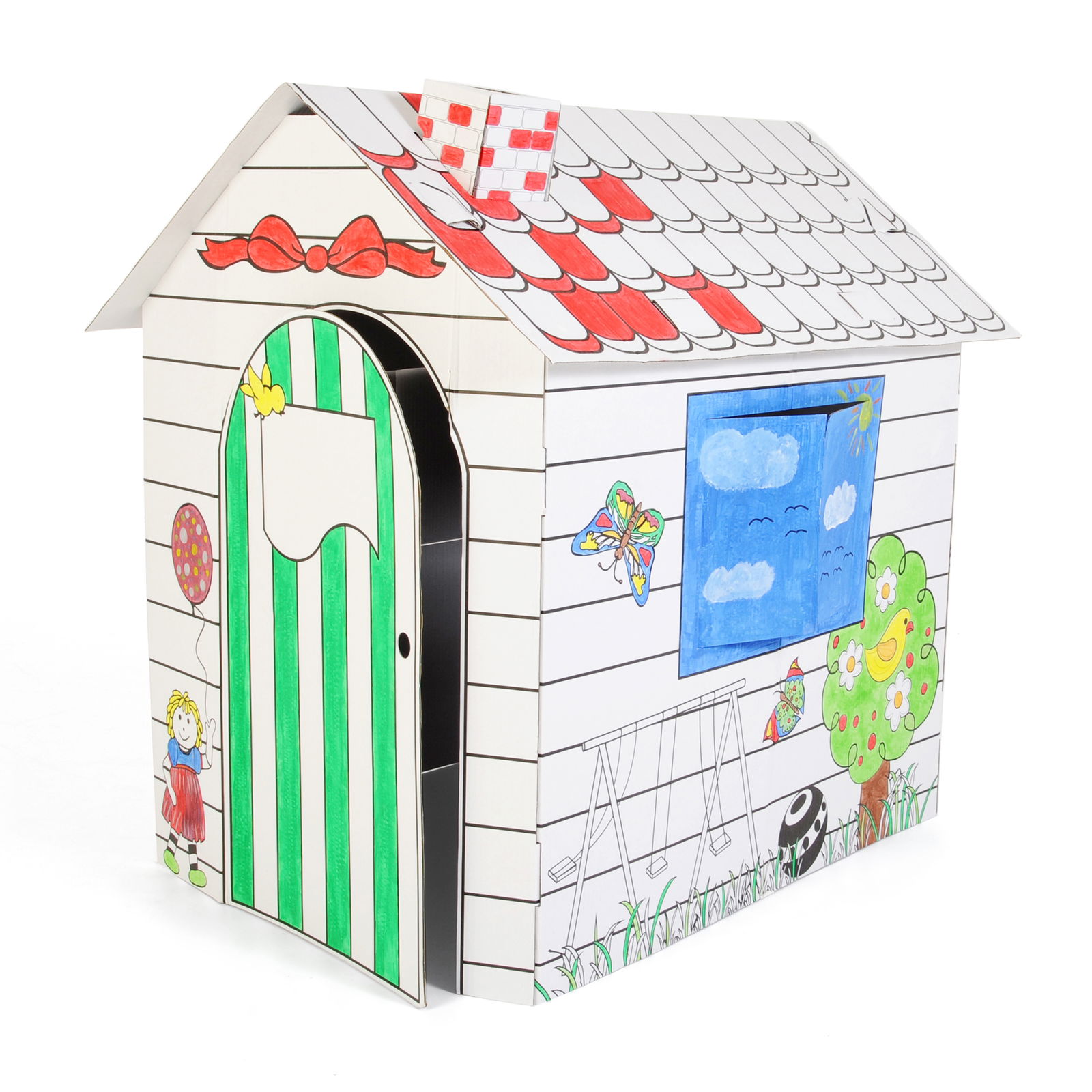 Domek do malowania z tektury Domek do malowania z tektury