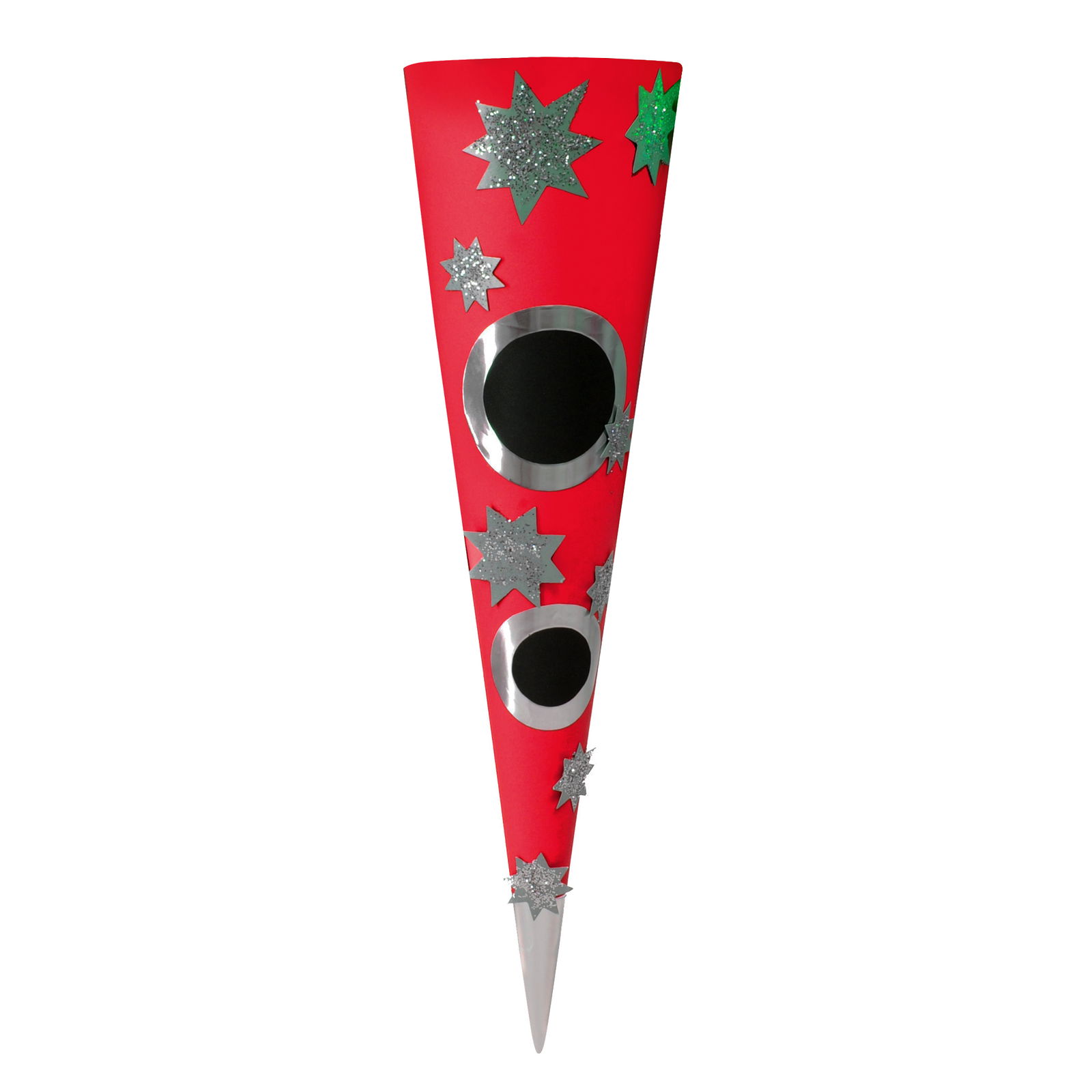 Schultüten 70cm, ohne Verschluss, 5er Set, rot