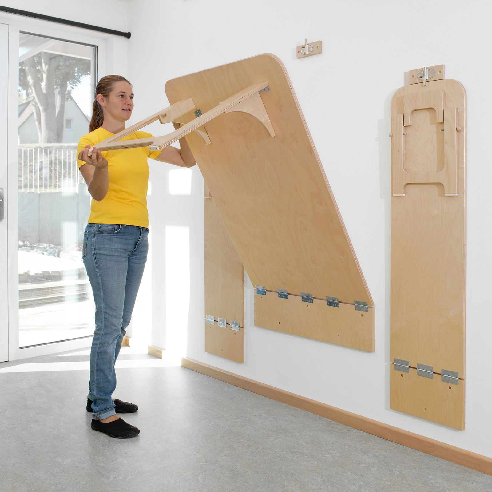 Wandklapptisch 80x120cm Tischhöhe 59cm Wandklapptisch 80x120cm Tischhöhe 59cm