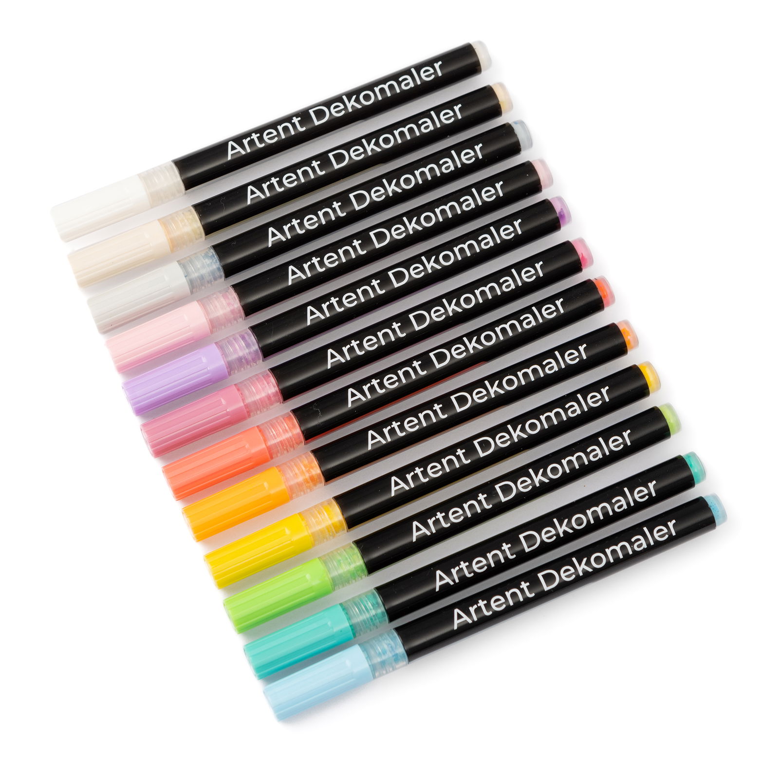 Artent Pintura Decorativa, Set de 12 rotuladores acrílicos, Pastel Artent Pintura Decorativa, Set de 12 rotuladores acrílicos, Pastel