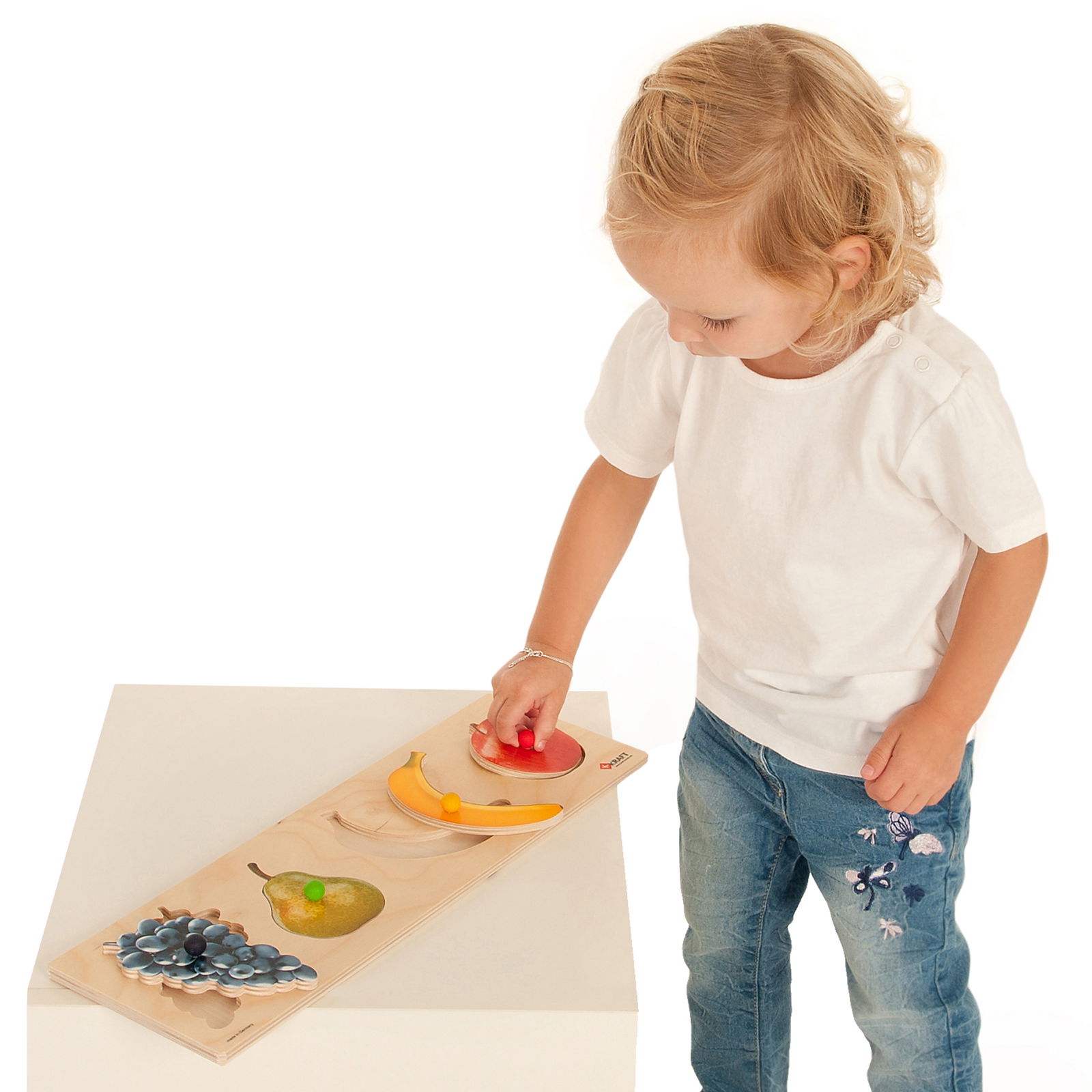 Greifpuzzle aus Holz, Obst & Gemüse Greifpuzzle aus Holz, Obst & Gemüse