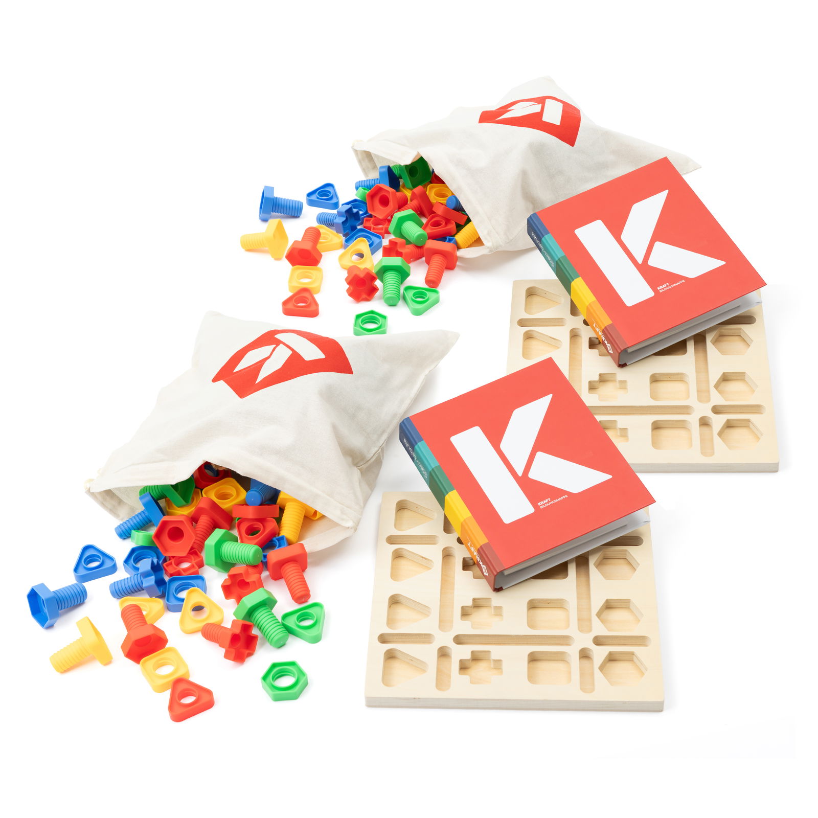 Stecktabula 2-pakning, inkl. læringsmapper & bomullspose