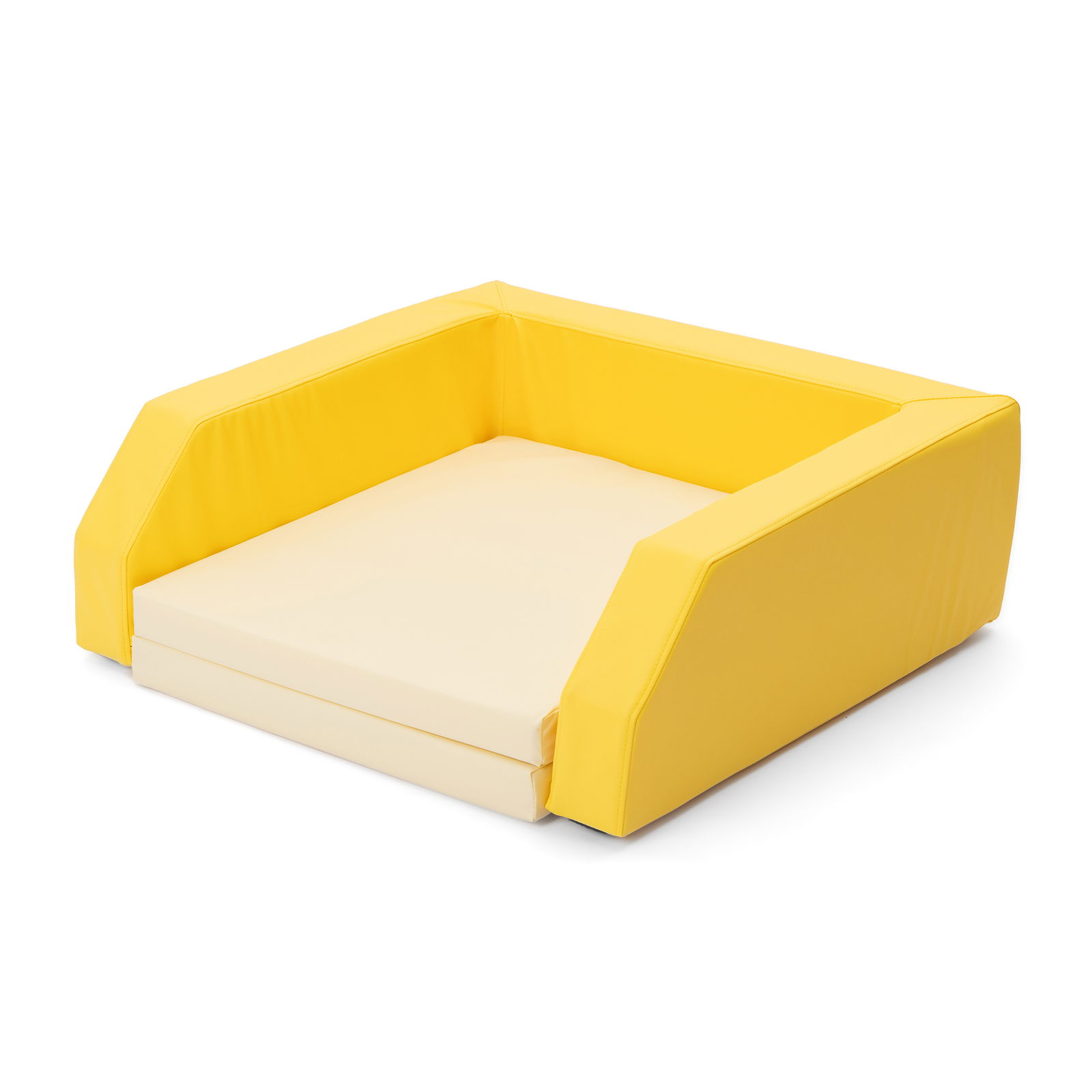 Cama de espuma Dreams plegable, amarilla con colchón incluido Cama de espuma Dreams plegable, amarilla con colchón incluido