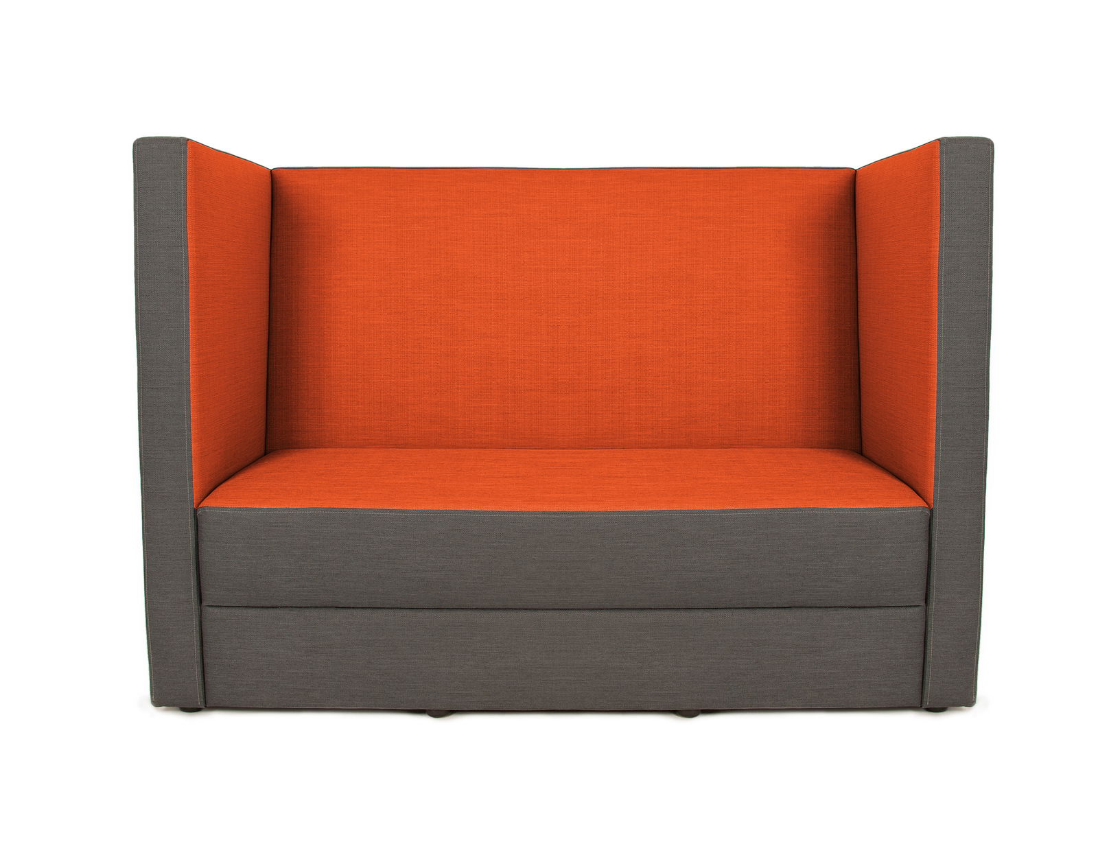 Johanna Schallschutzsofa, CV, ant/rotorange