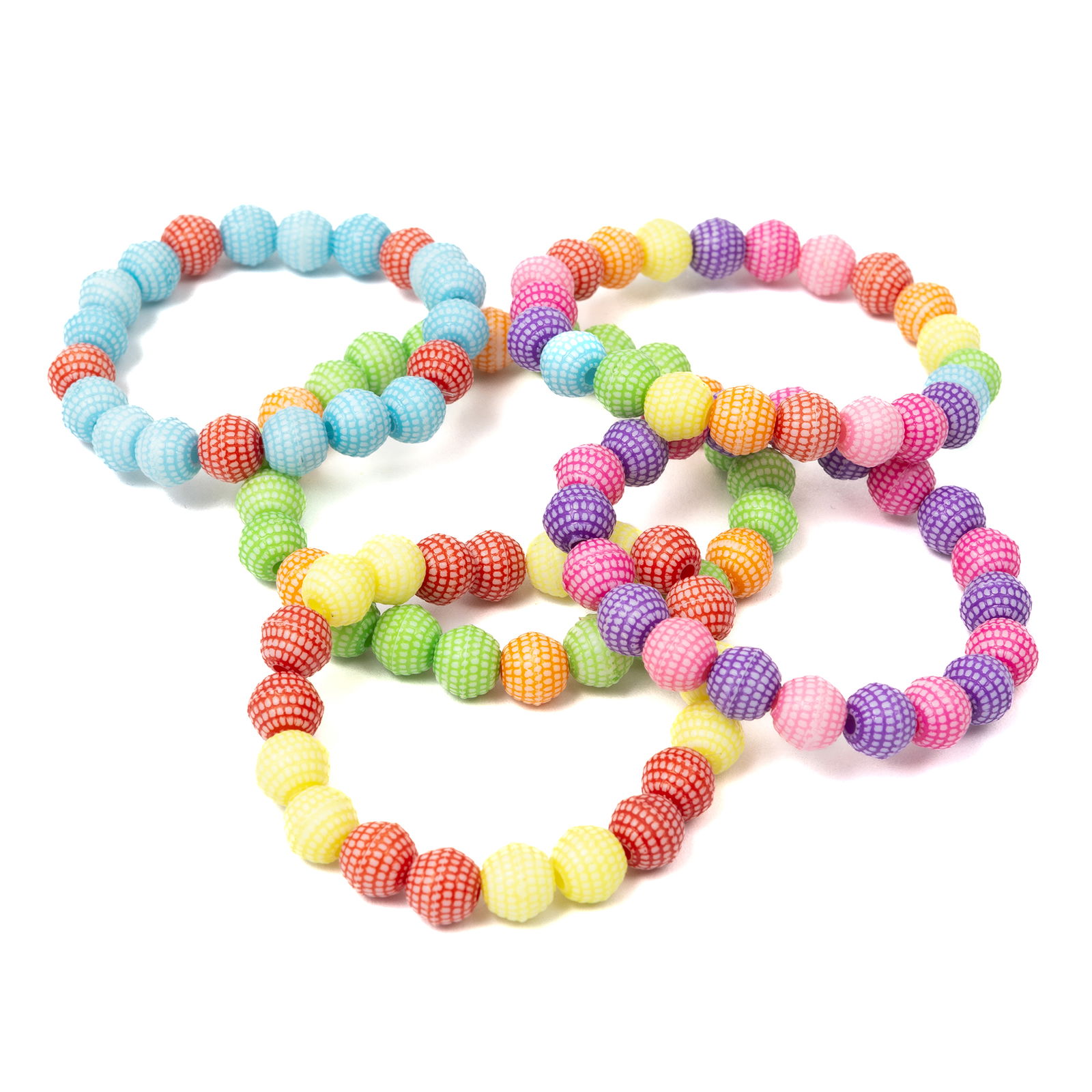 Perlové korálky s rýhami, kulaté, sada 1200 ks Perlové korálky s rýhami, kulaté, sada 1200 ks