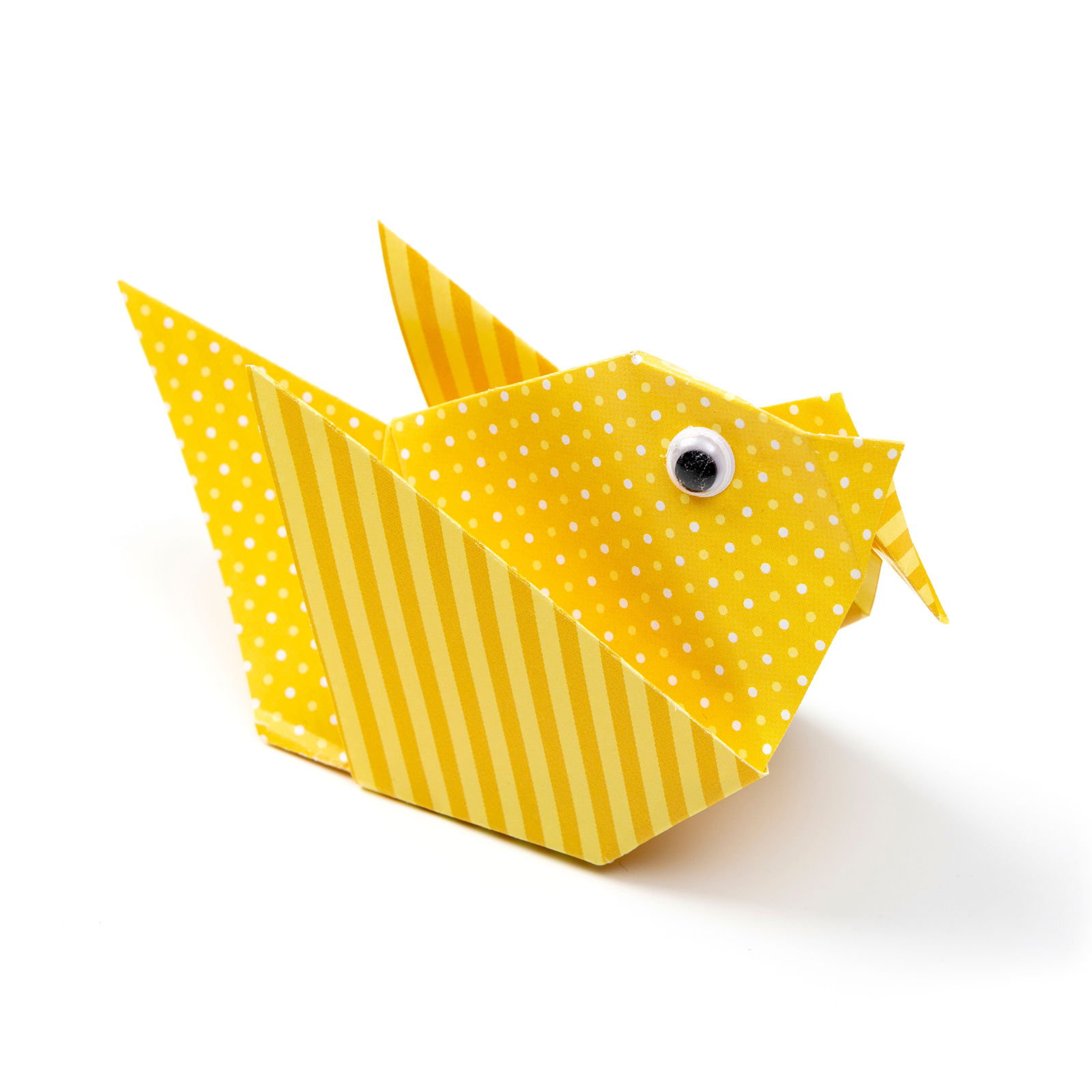 Origami Pünktchen u. Streifen, 15x15cm, 32 Blatt, 4 Far