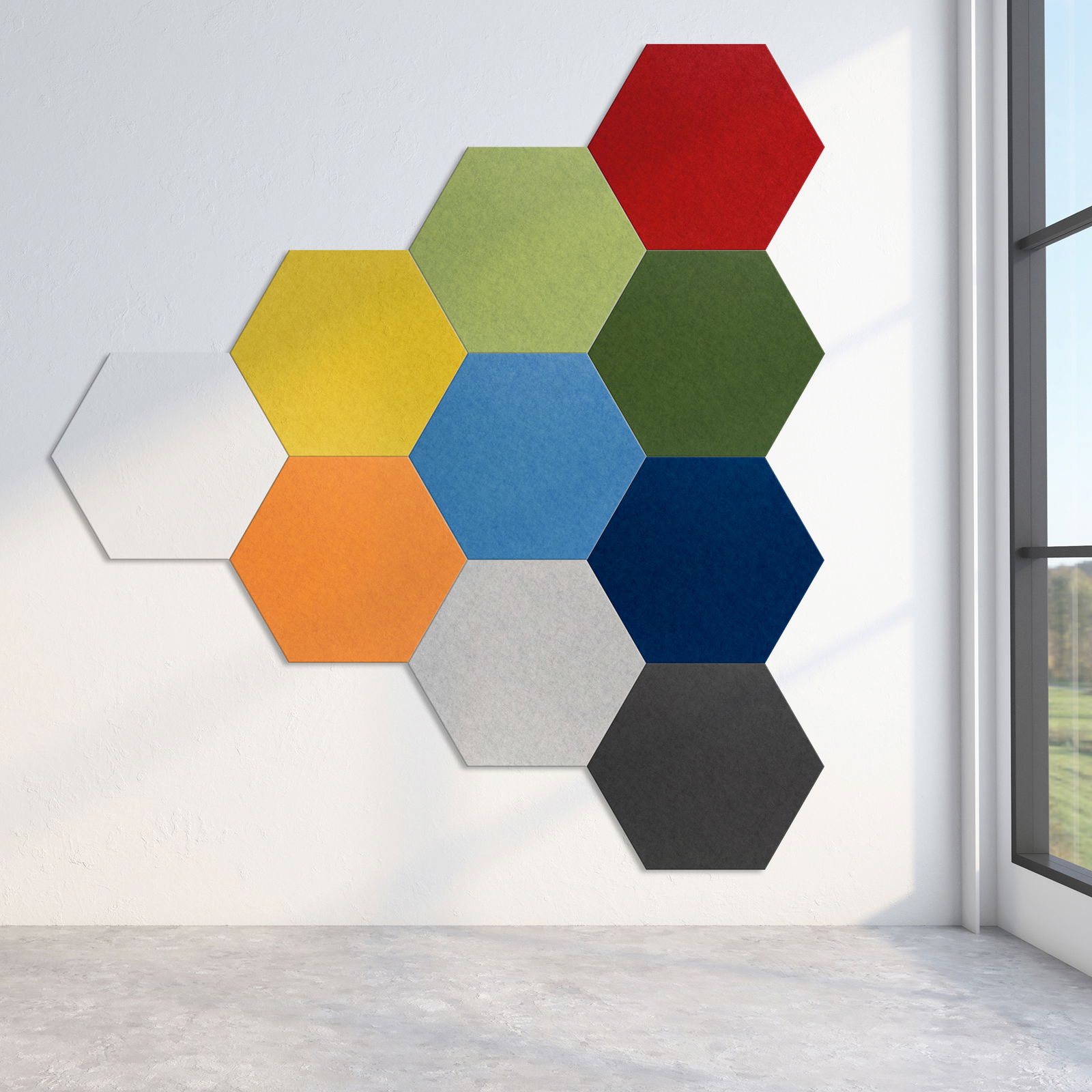 Peaces Schallschutz Waben, Hellgrün Peaces Schallschutz Waben, Hellgrün