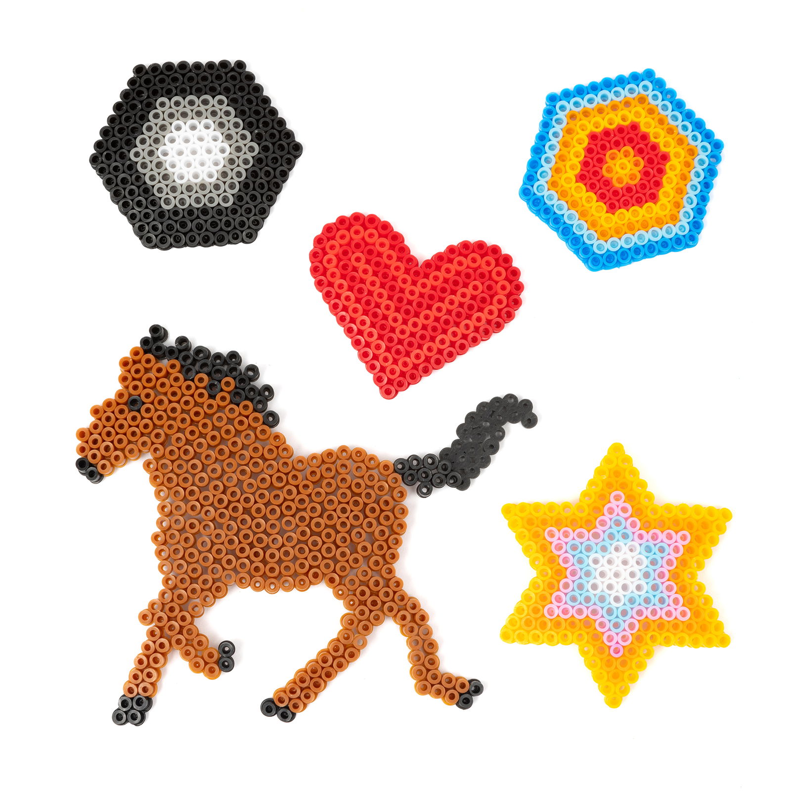 Placas para cuentas para planchar, set de 12 motivos Placas para cuentas para planchar, set de 12 motivos