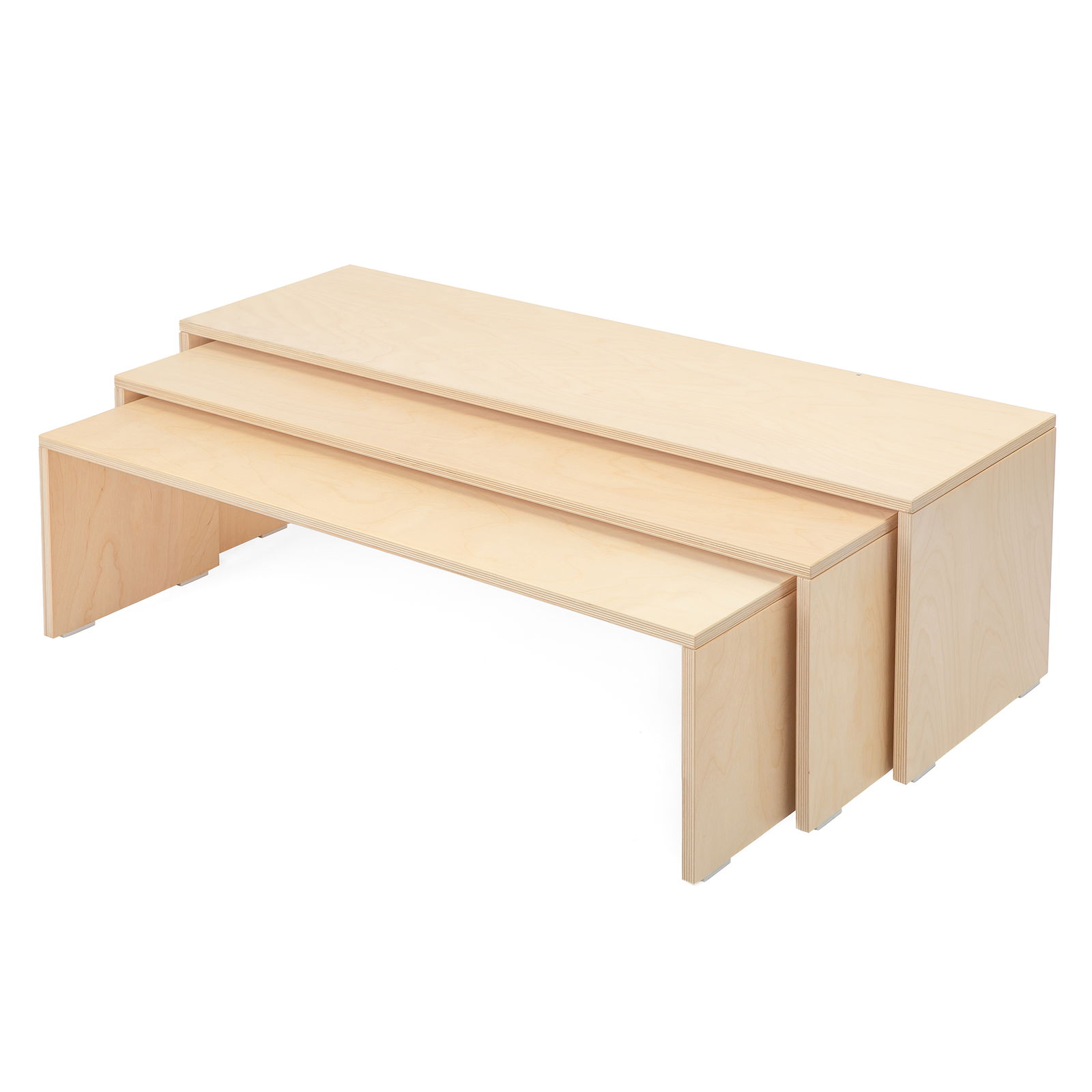 Stapelbänke, 3er Set