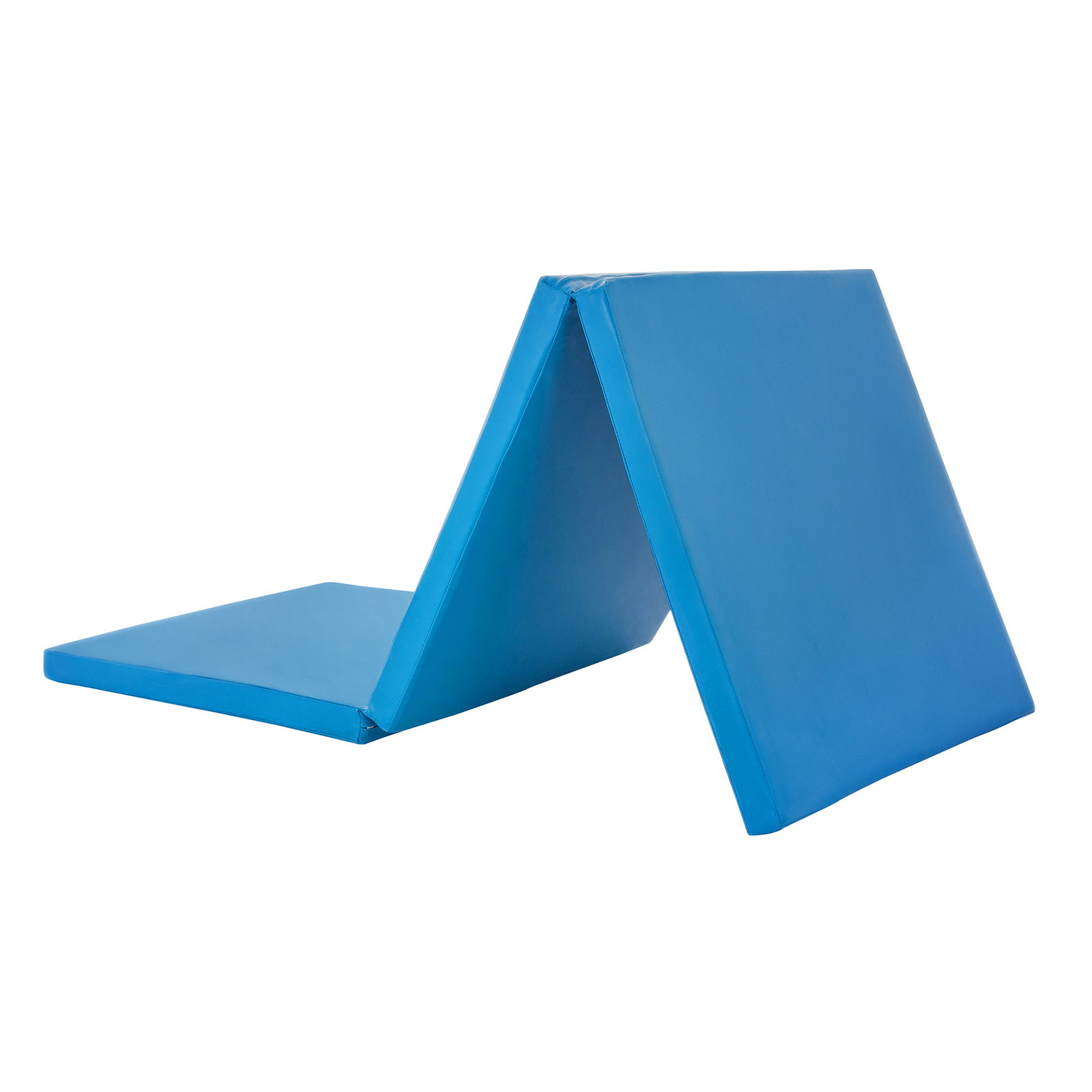 Folding gym mat, 160x60x5cm, blue Folding gym mat, 160x60x5cm, blue