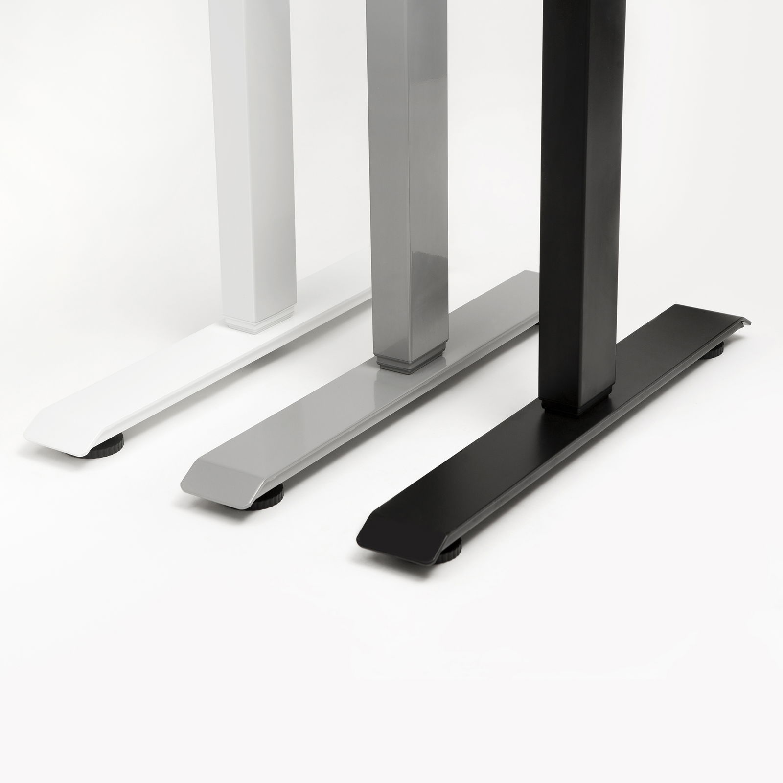 Elektrisch höhenverstellbares Tischgestell, grau