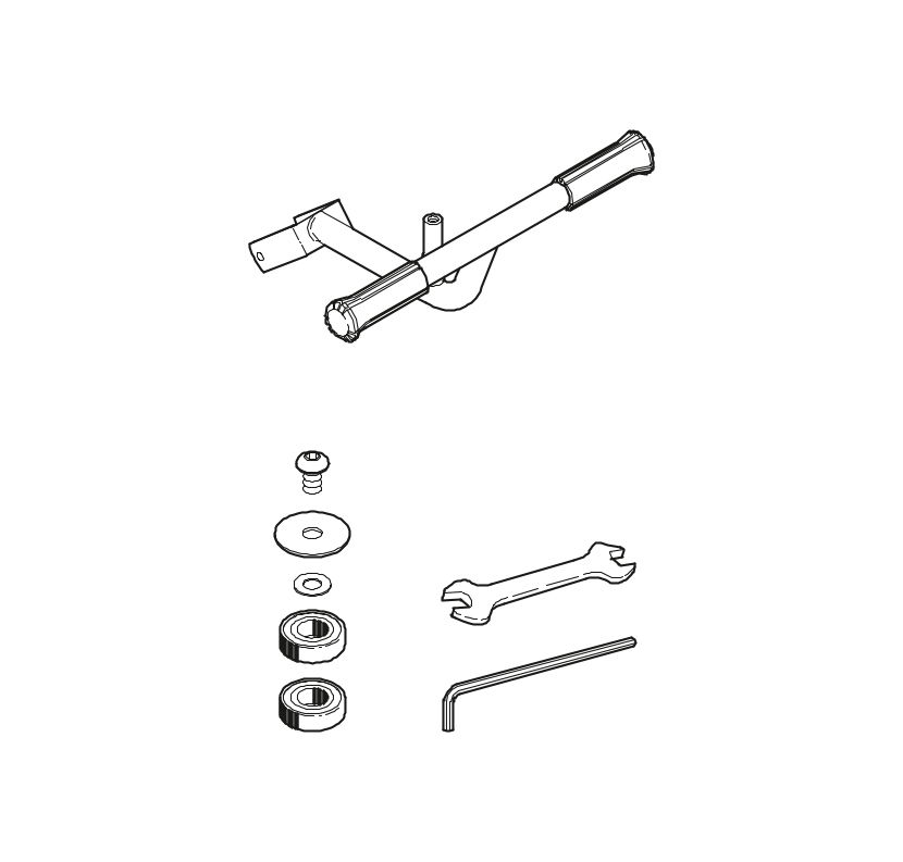 8850490 Fußlenker komplett für 620/621