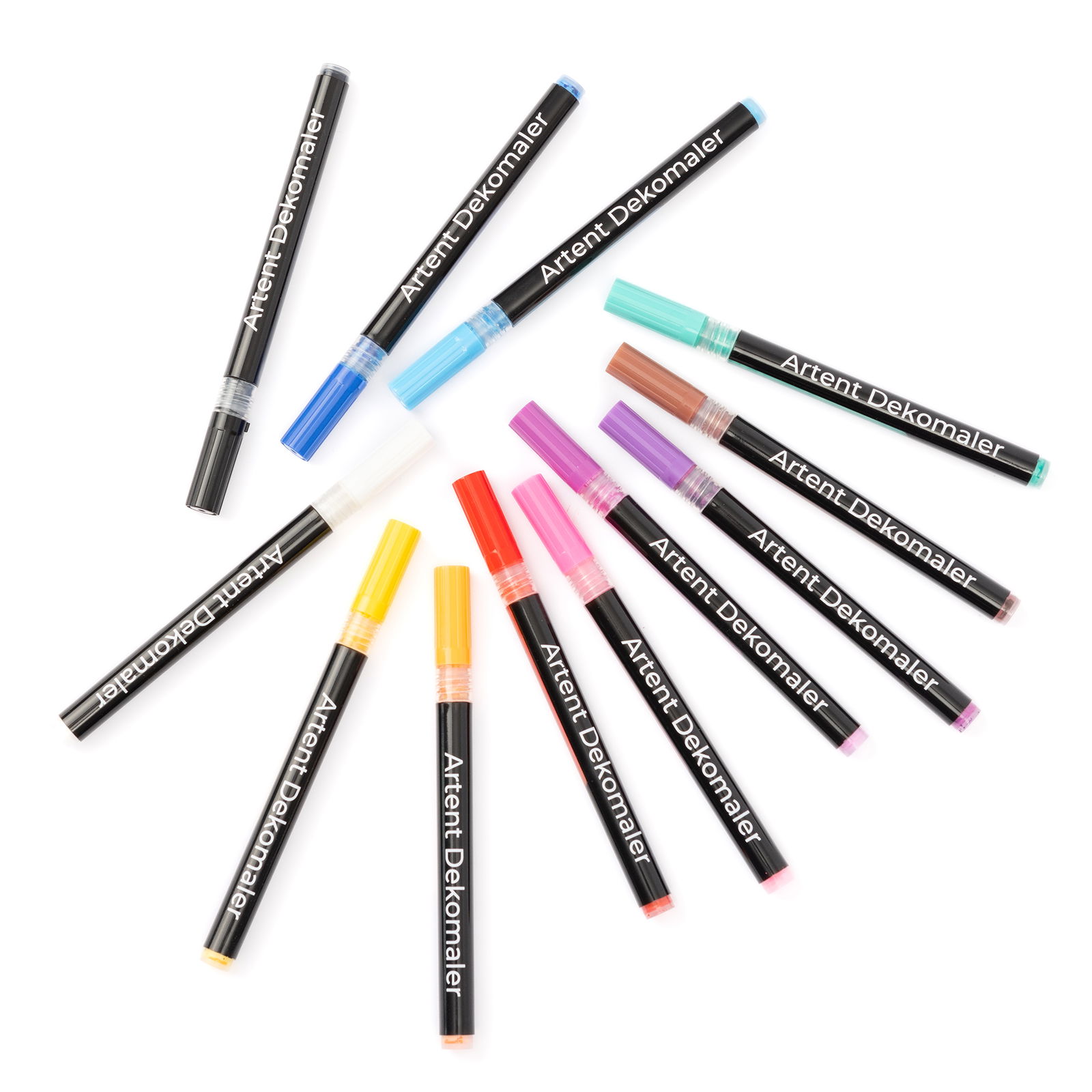 Artent decorative marker, 12-piece acrylic pen set, Basic Artent decorative marker, 12-piece acrylic pen set, Basic