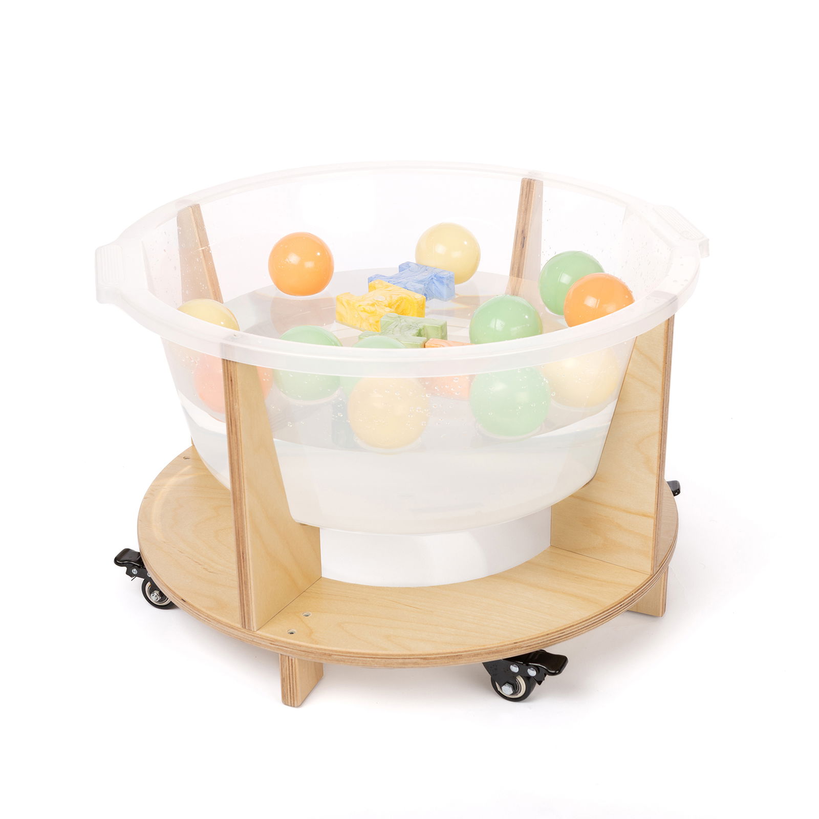 Bac d'expérimentation mobile, transparent