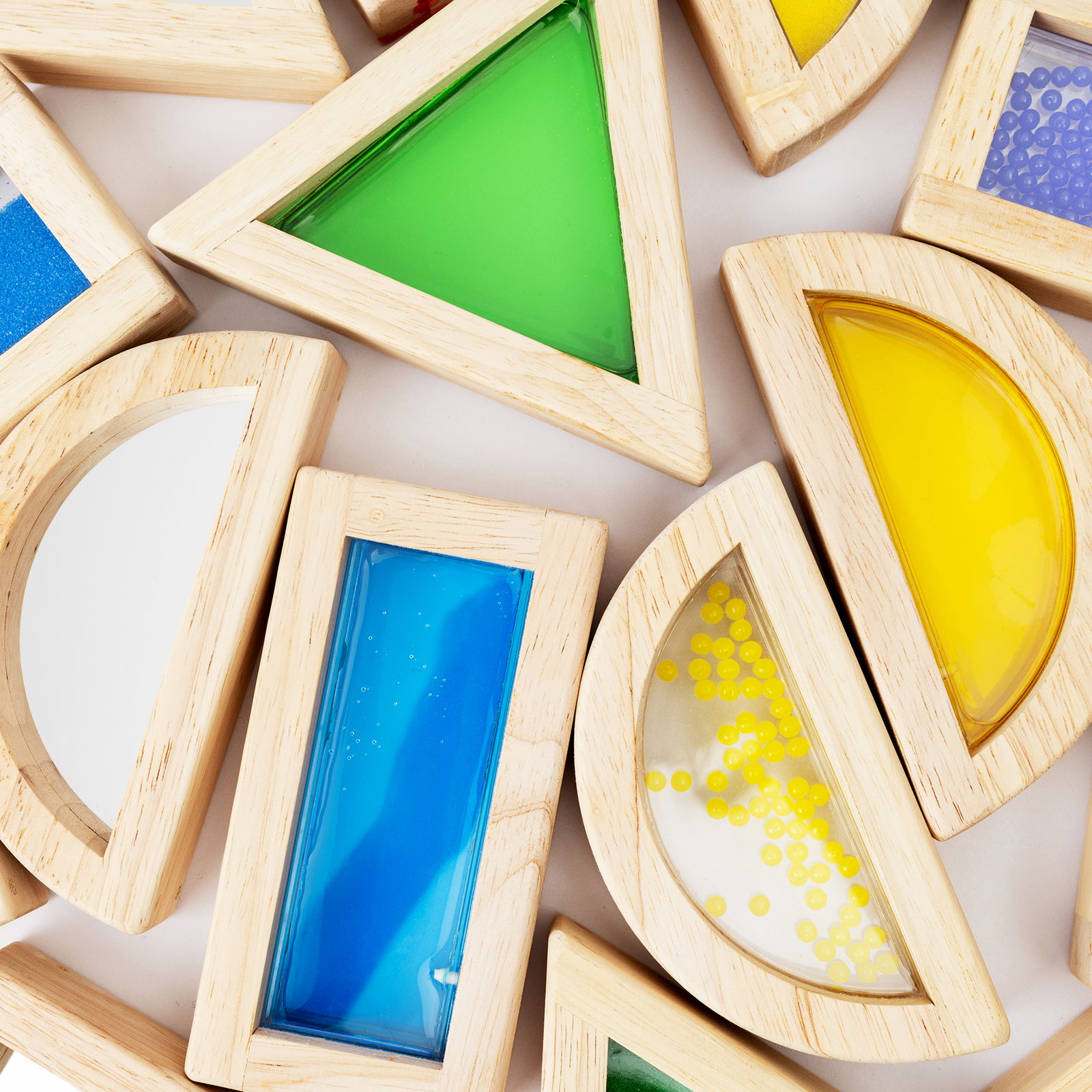 Bloques sensoriales Geolook, set de 16 Bloques sensoriales Geolook, set de 16