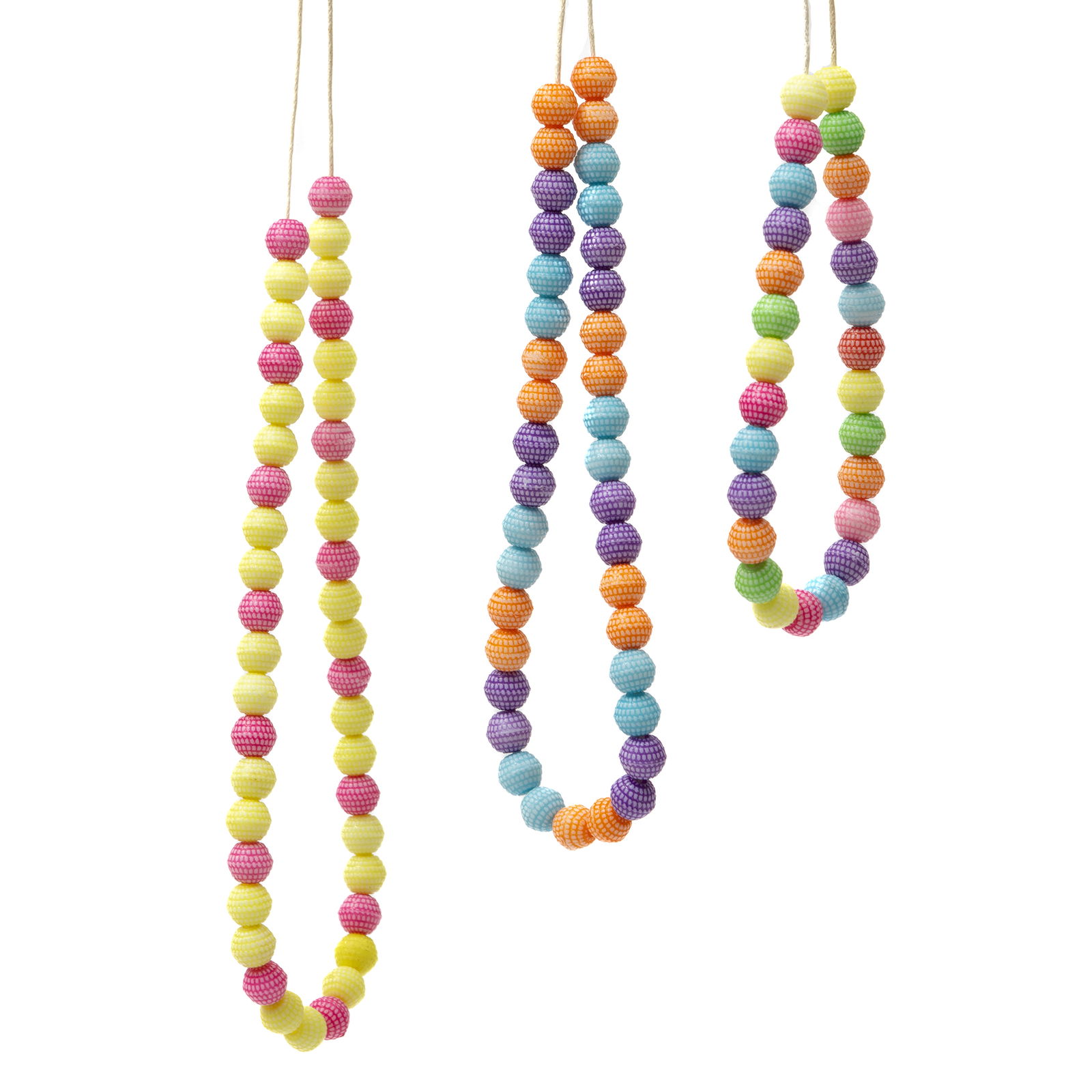 Rievotas pērlītes, apaļas, 1200 gab. komplekts Rievotas pērlītes, apaļas, 1200 gab. komplekts