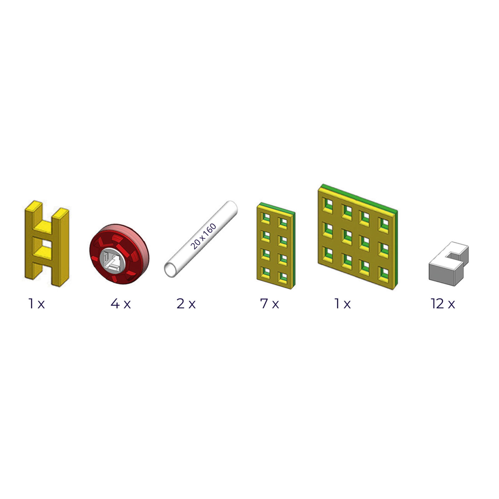 K-TEC Maxi Einzelteile, 27er Set