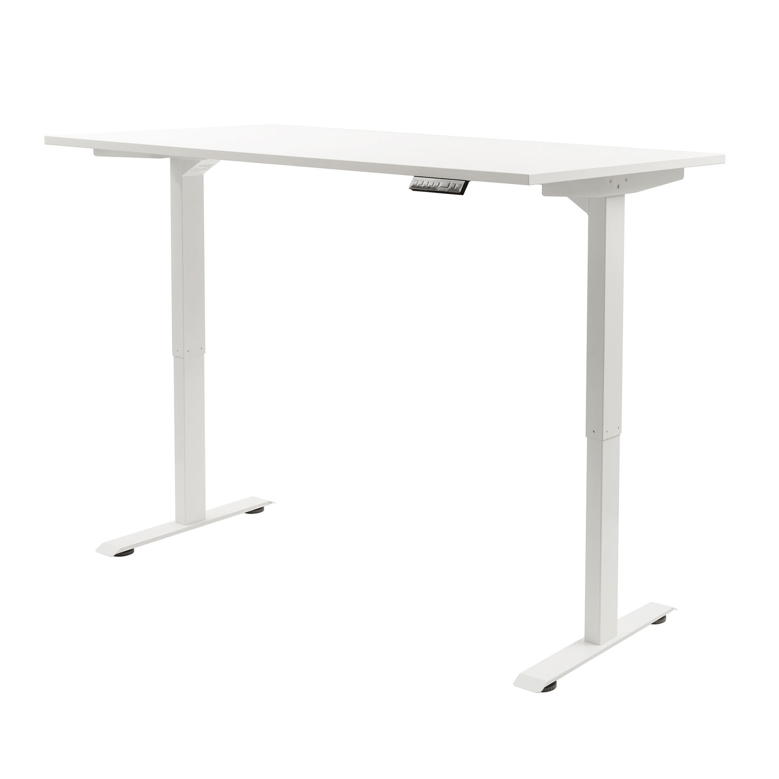 Elektrisch höhenverstellbarer Tisch, 140x80, weiß/weiß Elektrisch höhenverstellbarer Tisch, 140x80, weiß/weiß