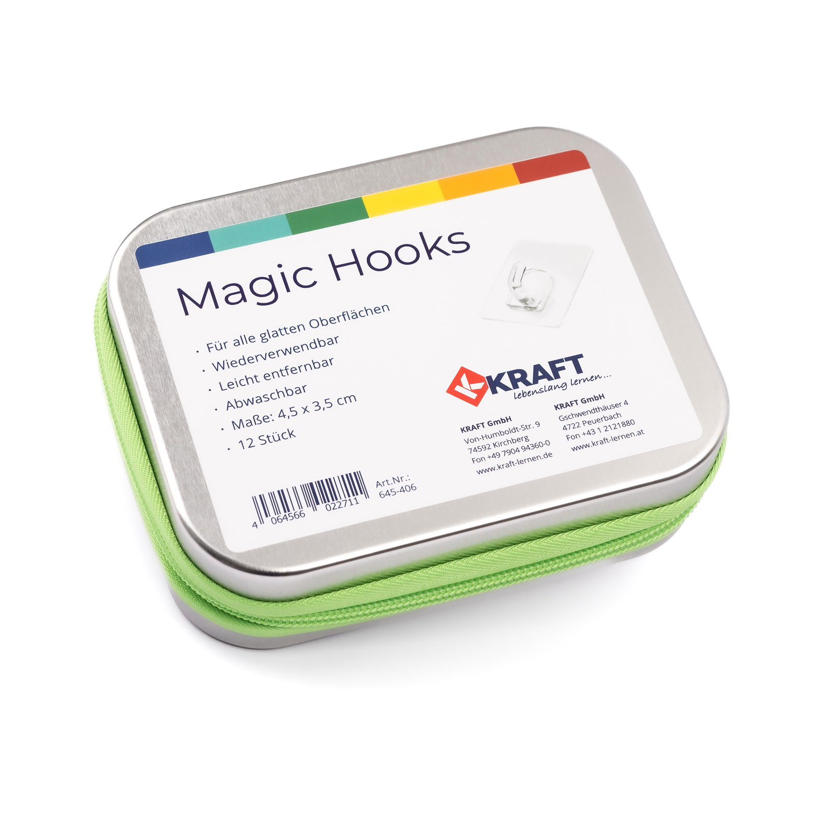 Magic Hooks, 12er Set, in Zipper-Box Magic Hooks, 12er Set, in Zipper-Box