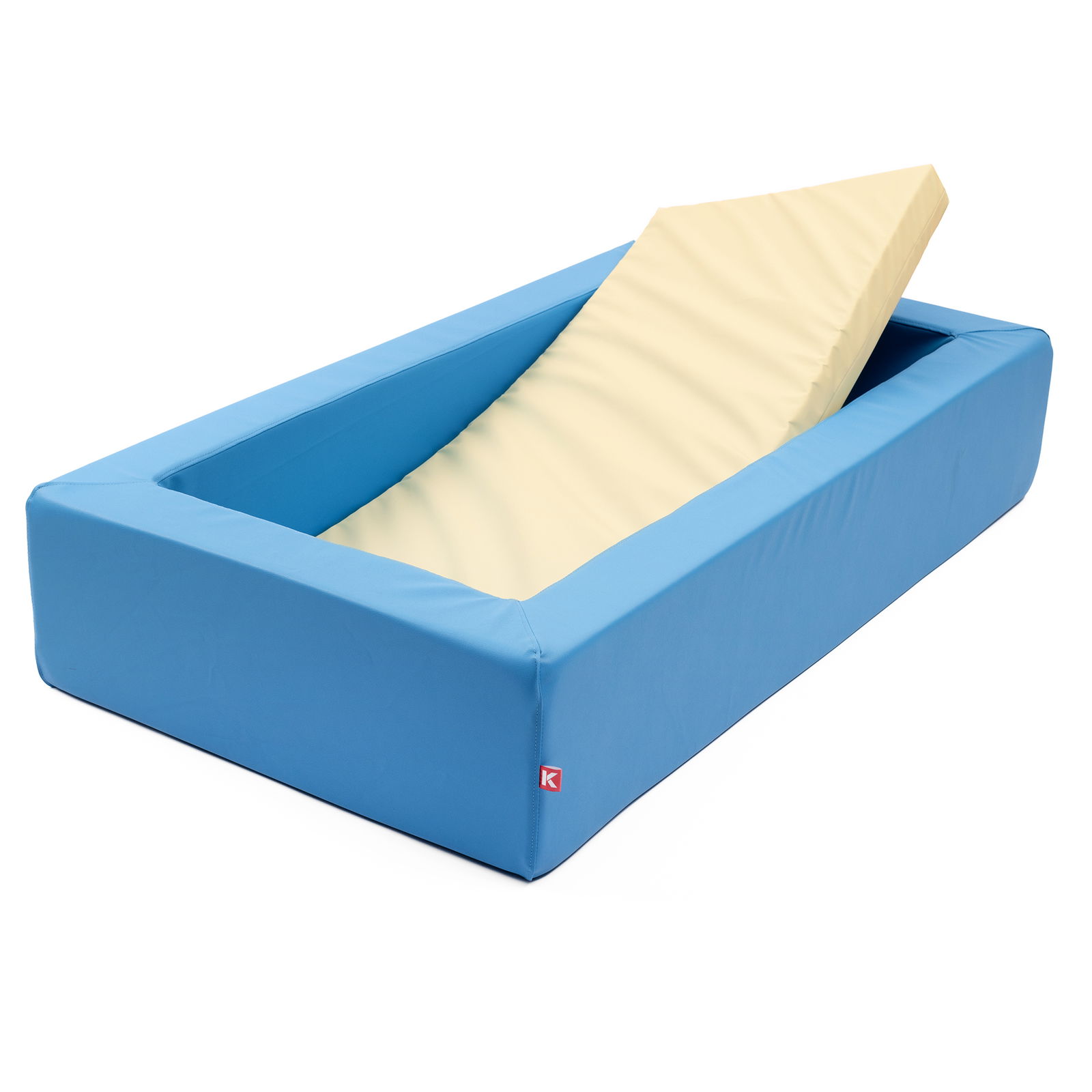 Schaumstoffbett blau