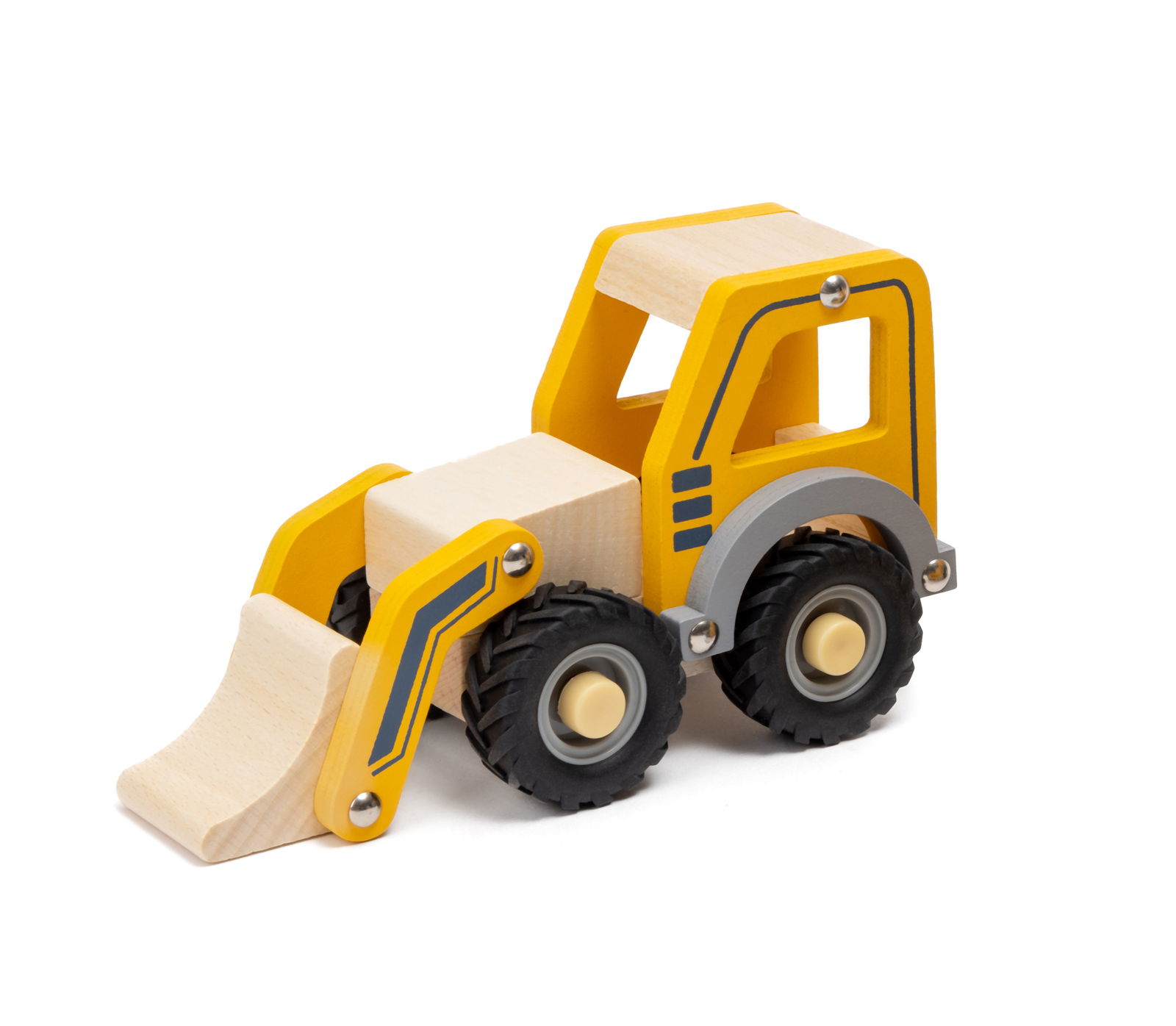 Wooden construction vehicles, wheel loader Wooden construction vehicles, wheel loader