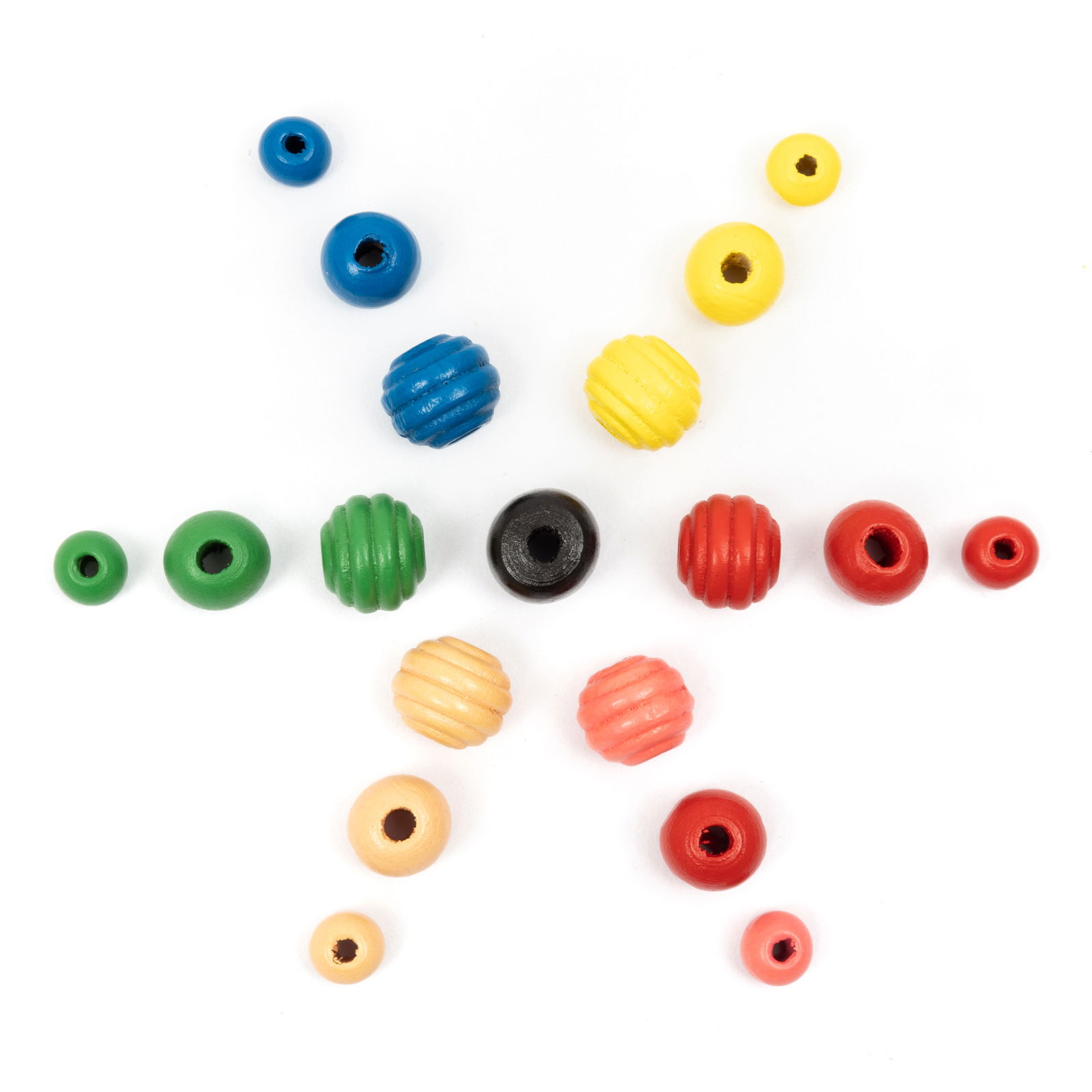 Drvene perle, 7 boja, 300 komada Drvene perle, 7 boja, 300 komada