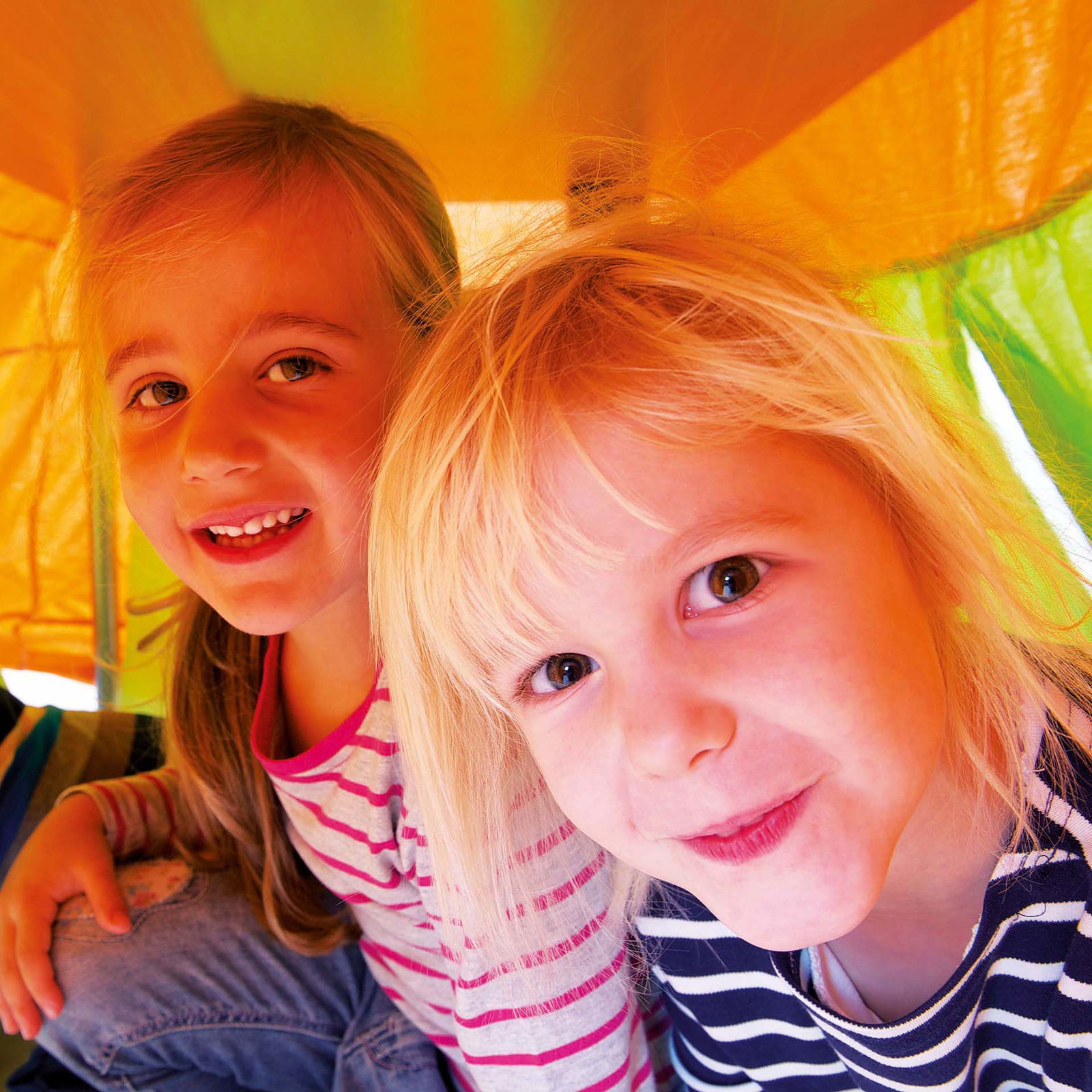 Table tent, 120x80 cm, orange/green Table tent, 120x80 cm, orange/green