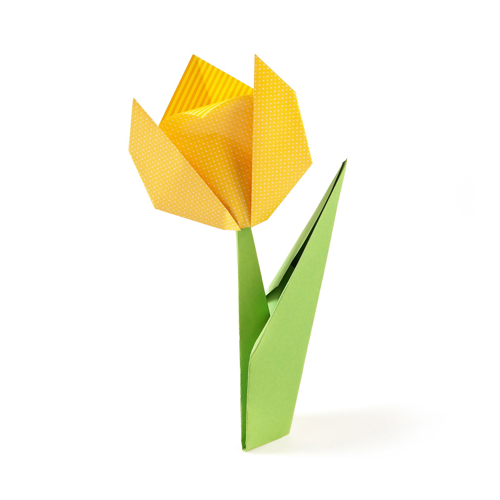 Origami Pünktchen u. Streifen, 15x15cm, 32 Blatt, 4 Far Origami Pünktchen u. Streifen, 15x15cm, 32 Blatt, 4 Far