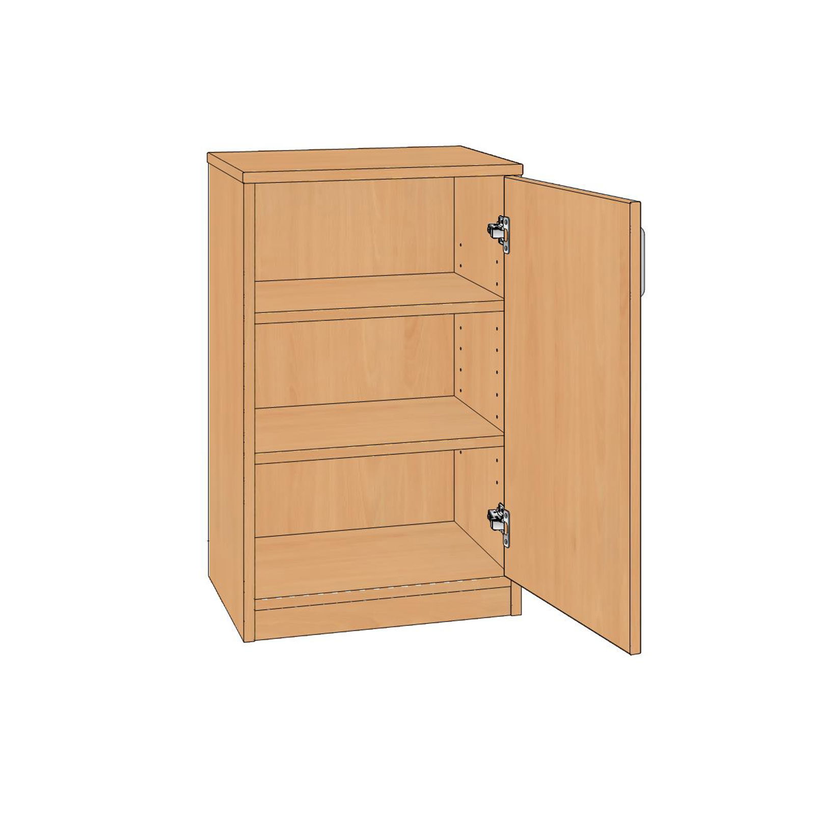 Regalschrank, 50x80x40cm, mit Türe