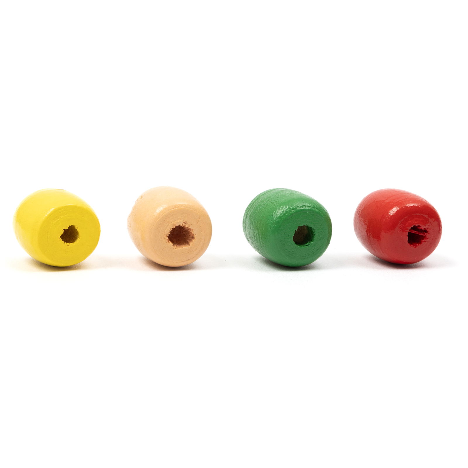 Holzperlen, 7 Farben, 300 Stück