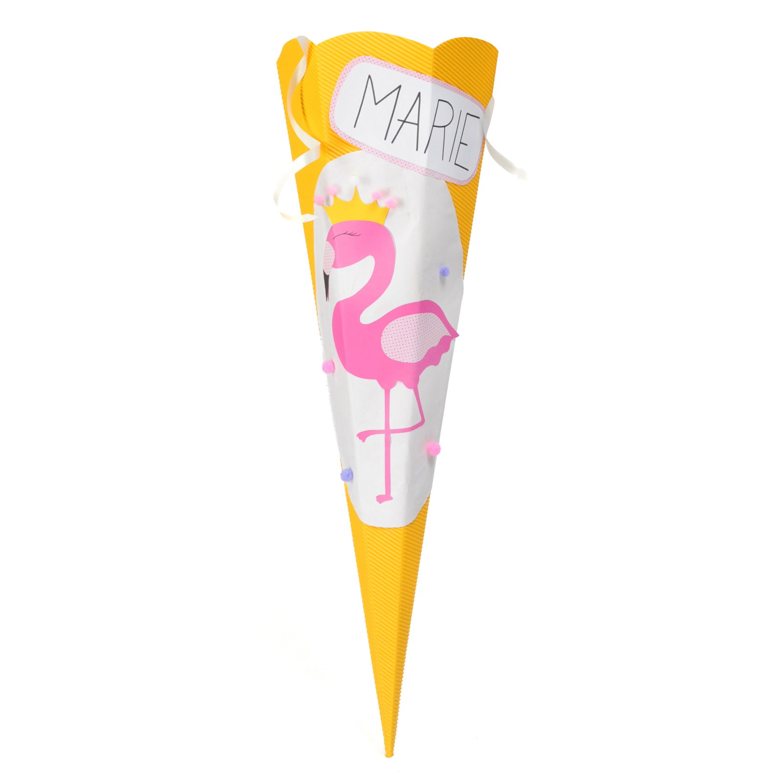 Schultüten 69cm, E-Wellpappe, sechseckig, 5-Farben-Set