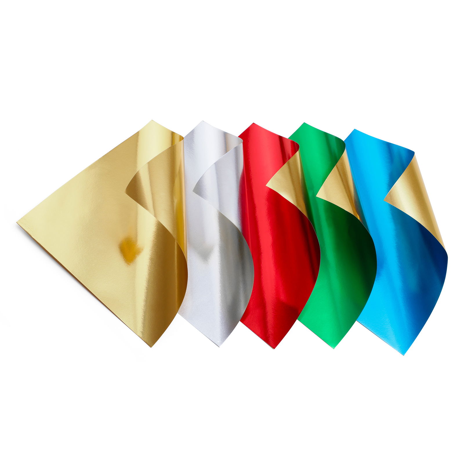 Zložljivi listi iz aluminijaste folije, 15x15 cm, 50 listov, 5 barv Zložljivi listi iz aluminijaste folije, 15x15 cm, 50 listov, 5 barv