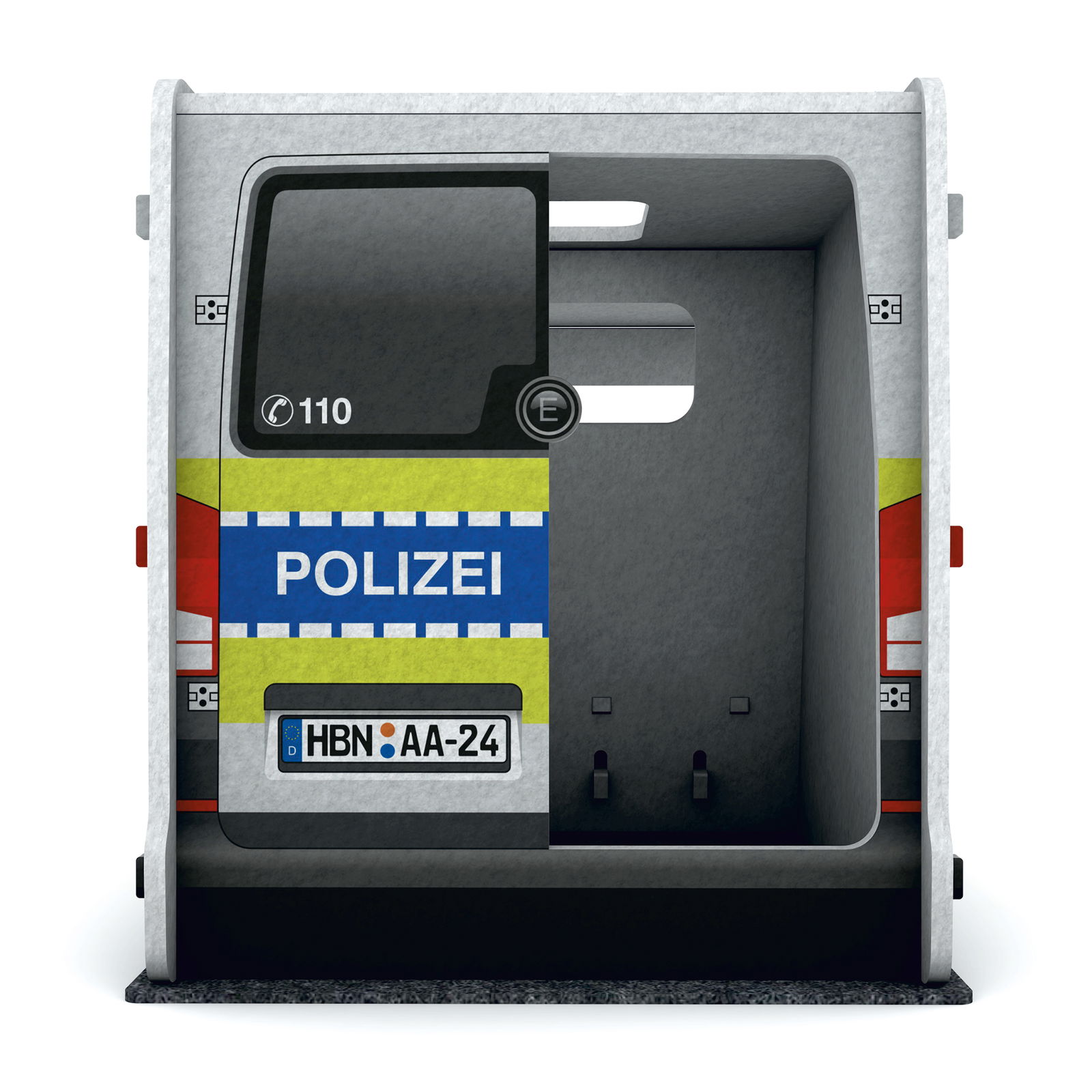 Designed soundproof police car Designed soundproof police car