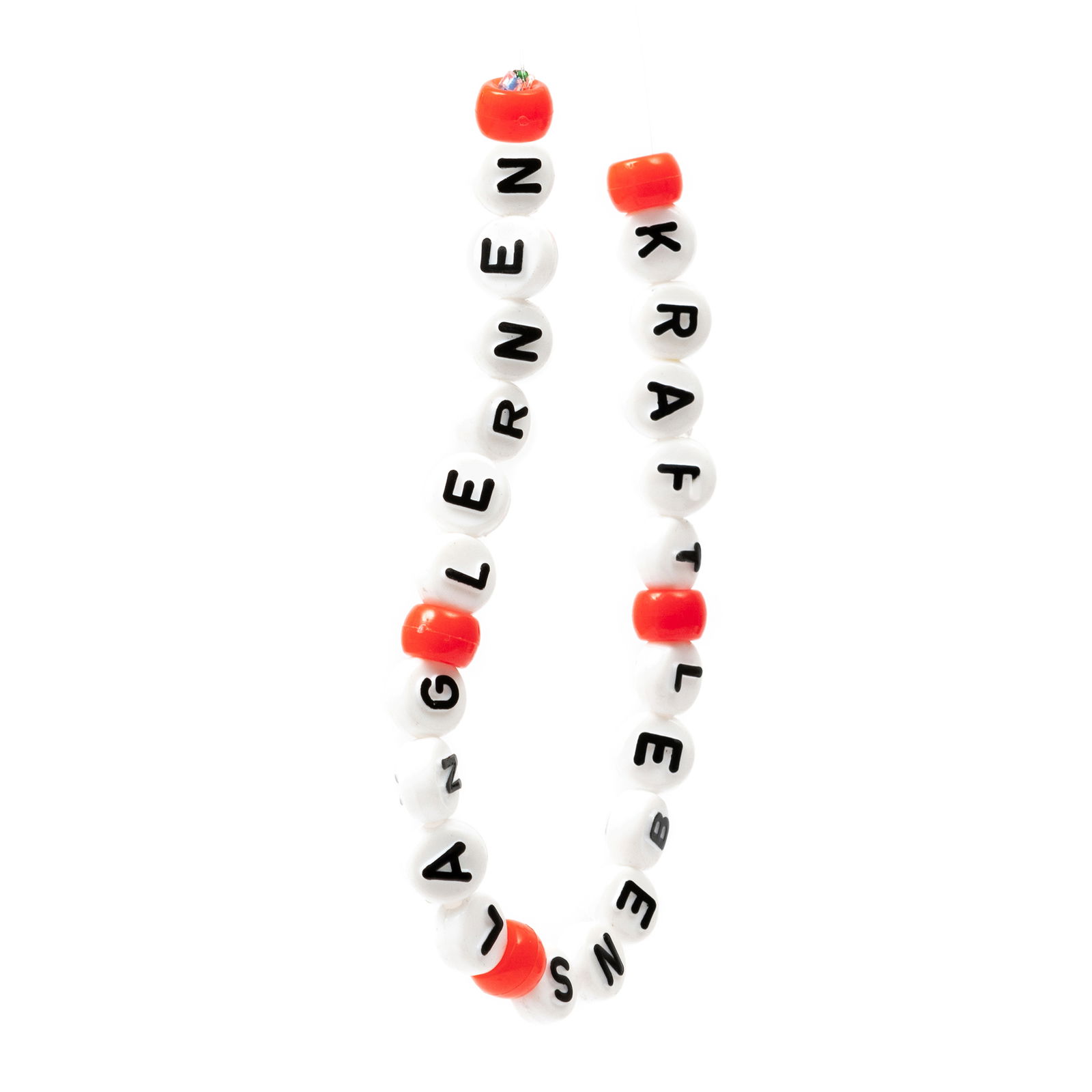 Perlen-Buchstaben, schwarz/weiß, 350er Set