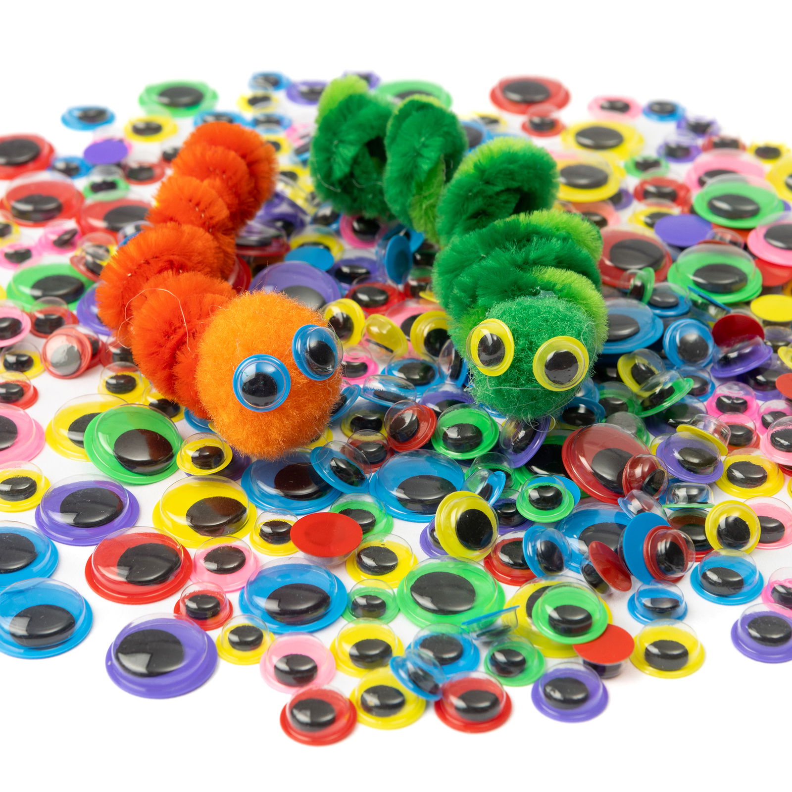 Ruchome oczka M, 6 kolorów, 3 rozmiary, 300 sztuk Ruchome oczka M, 6 kolorów, 3 rozmiary, 300 sztuk