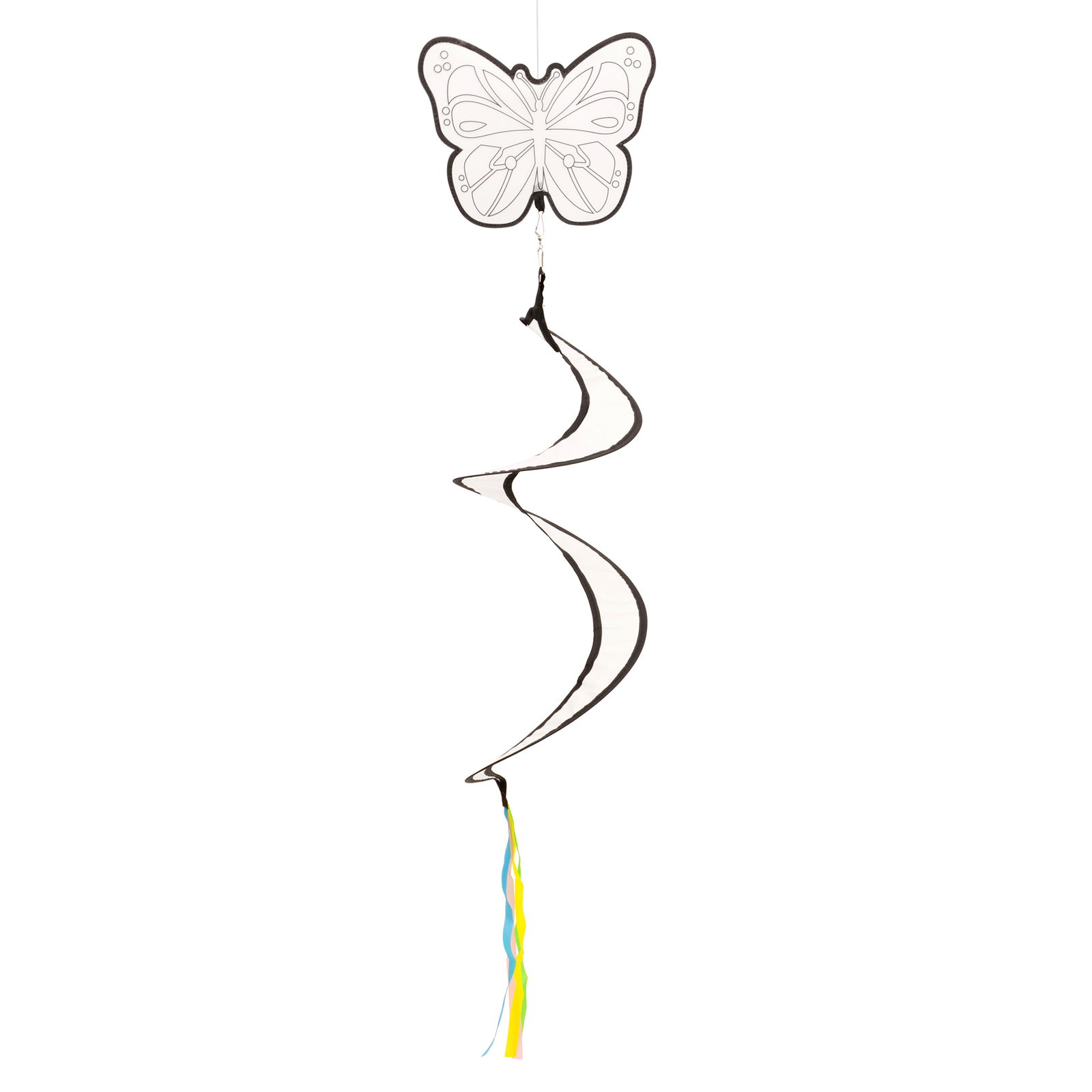 Windspiel zum Bemalen, Schmetterling-Motiv