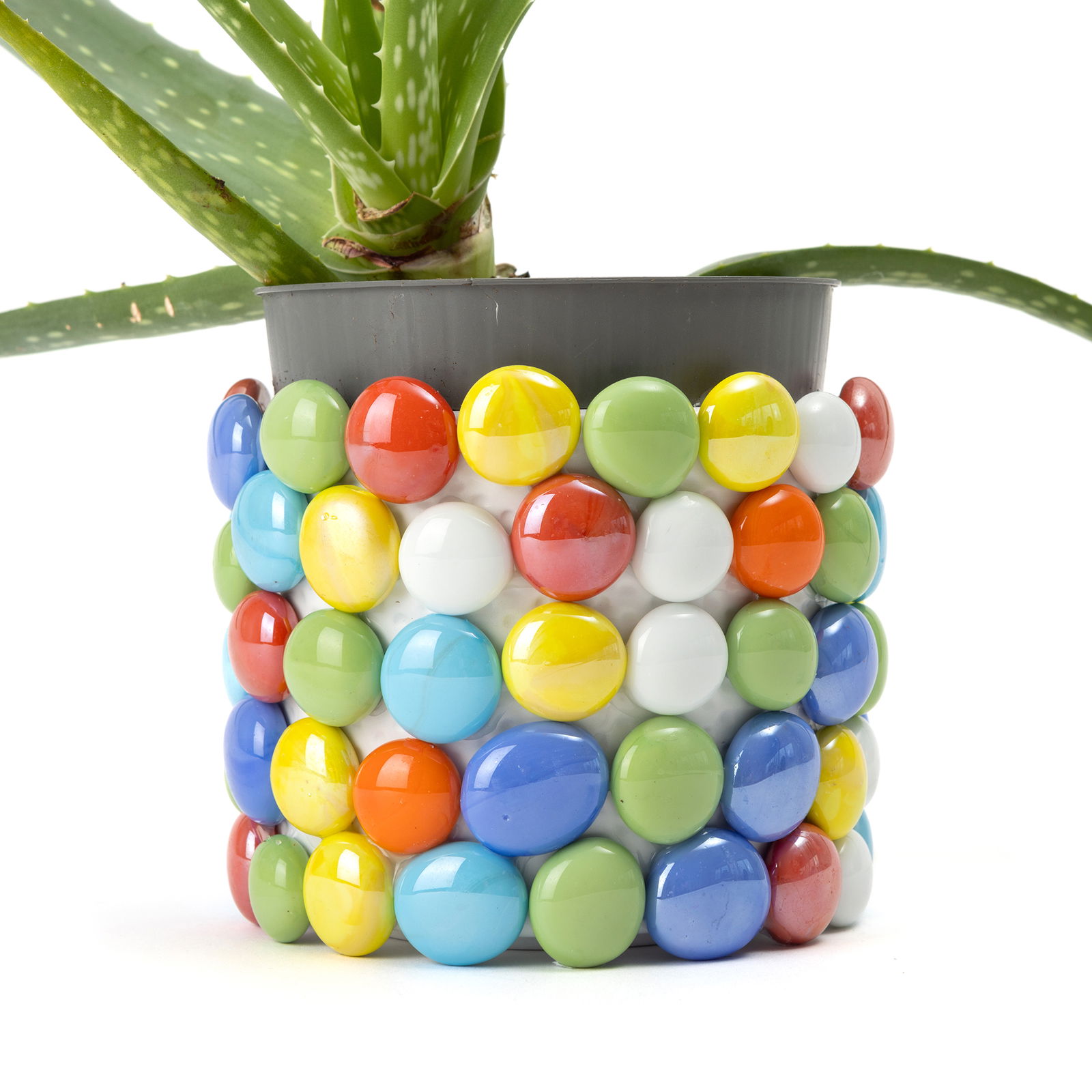 Stikla nageti, 7 perlamutra krāsas, 500g