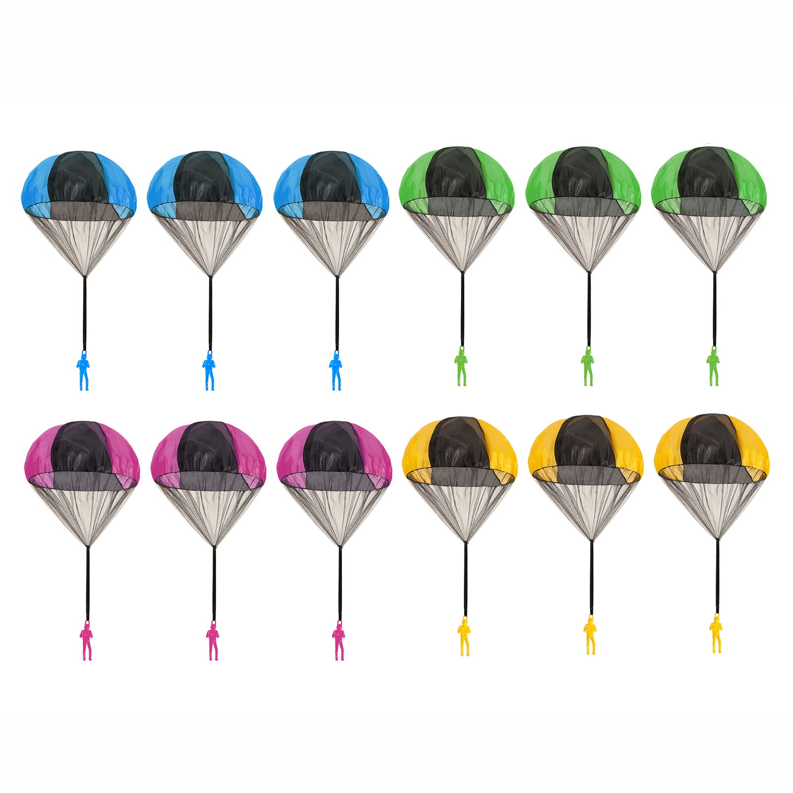 Fallschirmspringer Fritzle, 12er Set