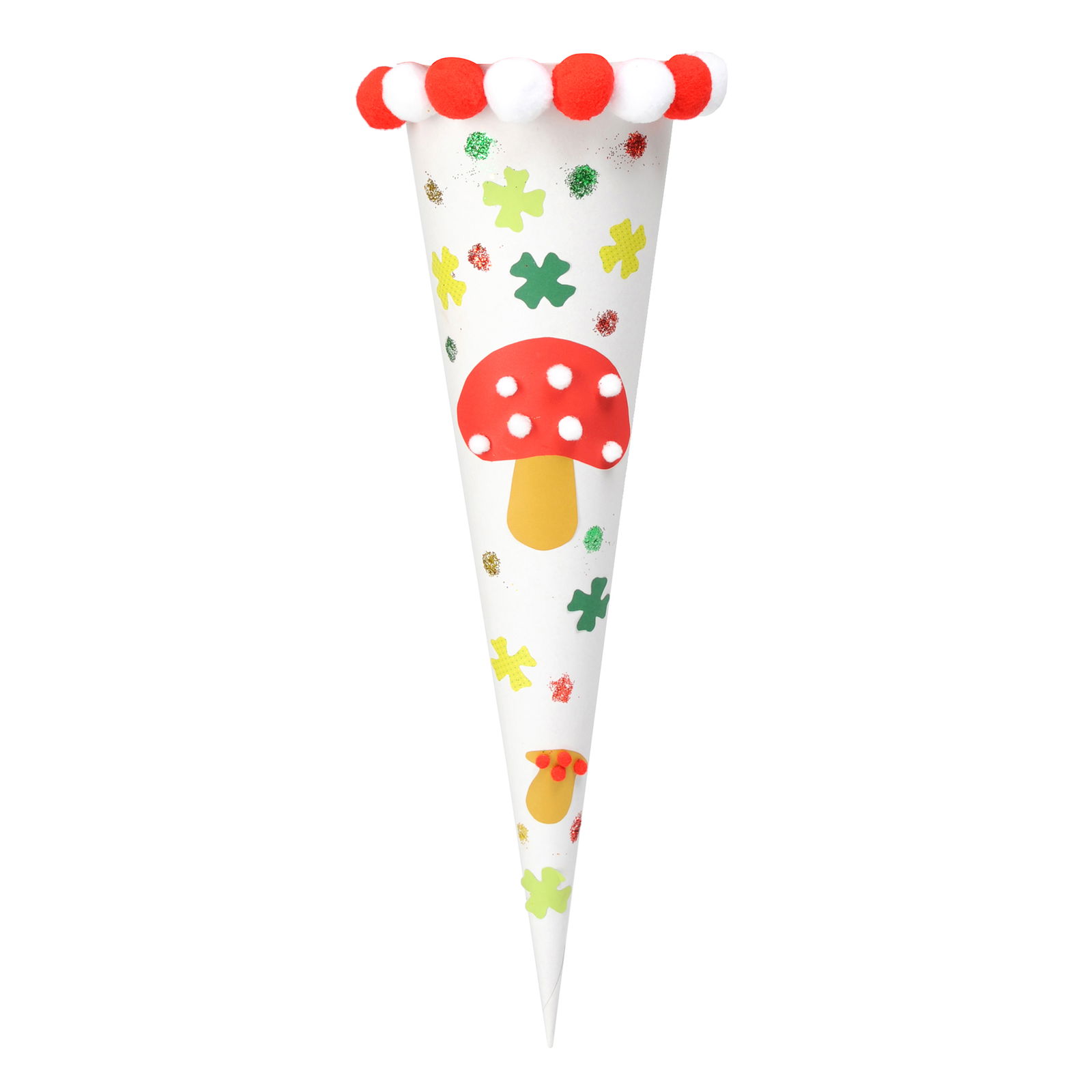 Schultüten 70cm, ohne Verschluss, 5er Set, weiß