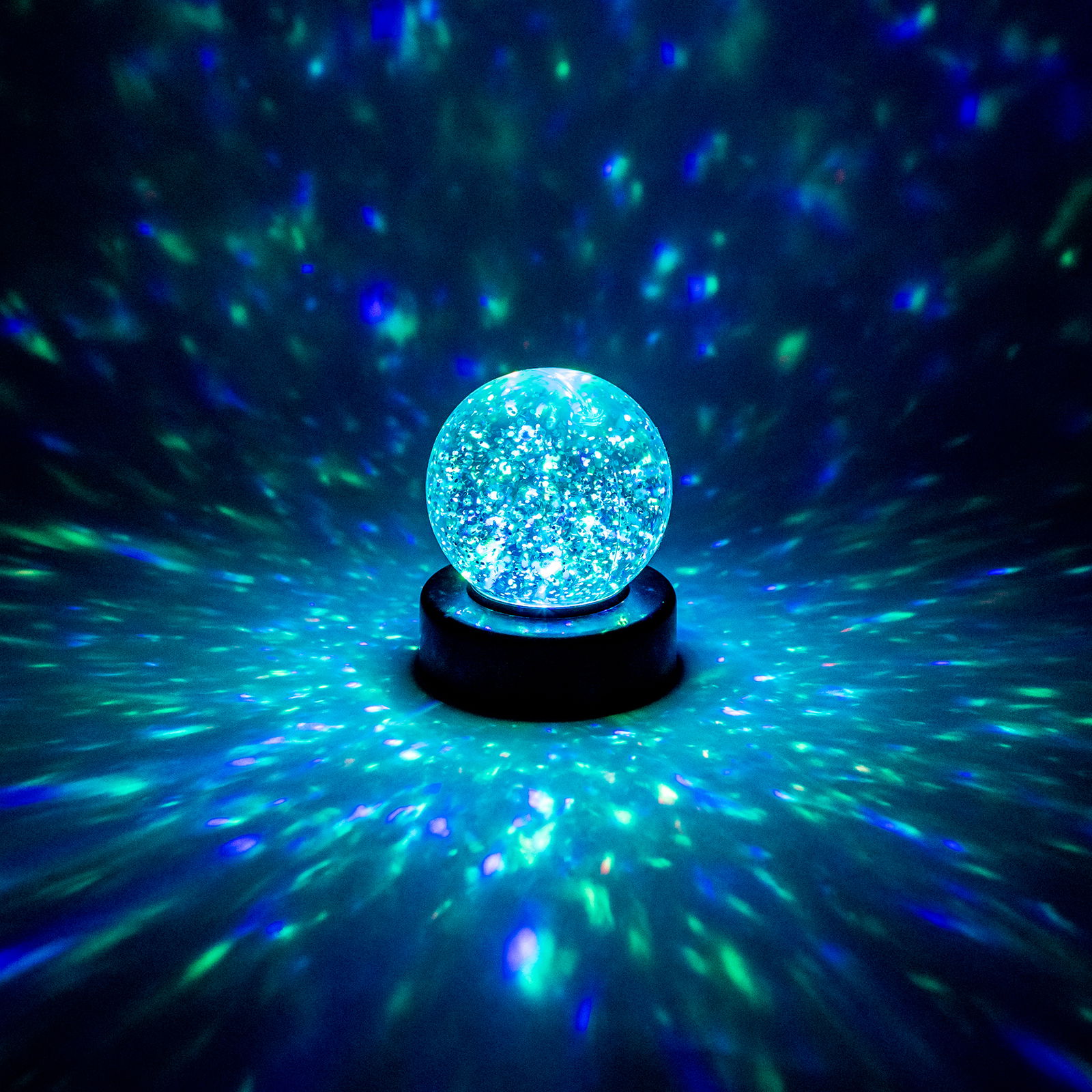 LED Zauber-Glitzerball