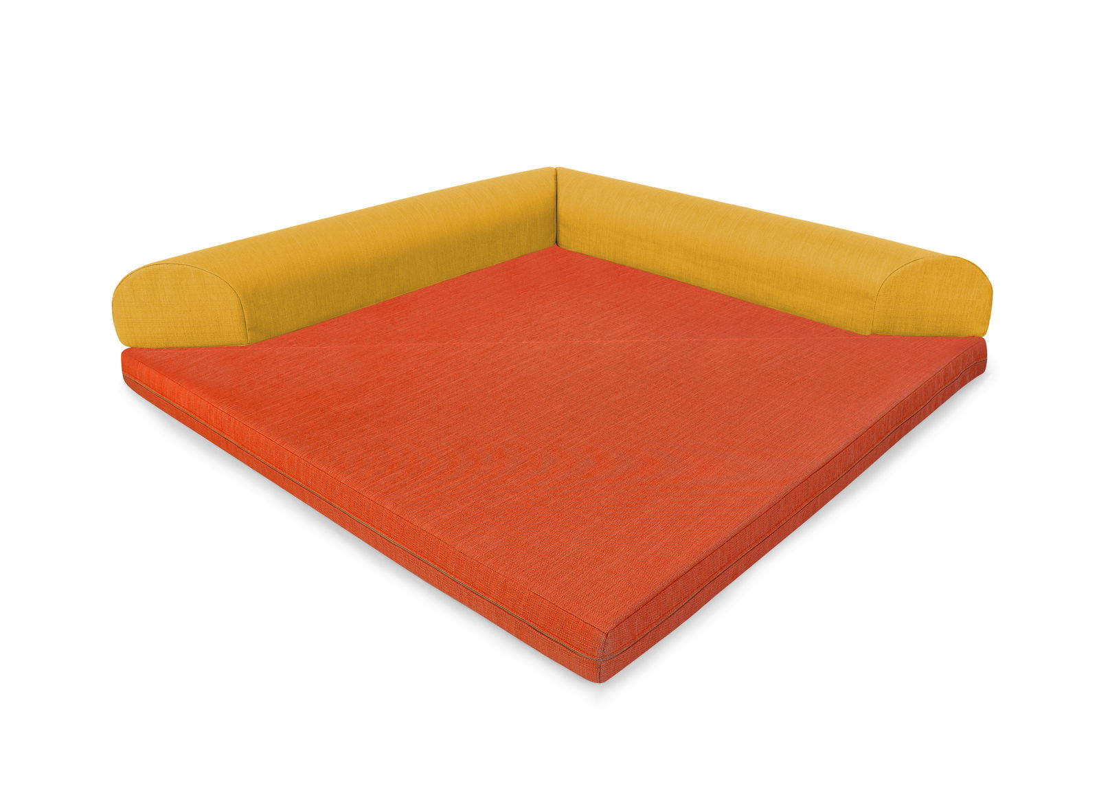 Klappdreieck 160x160x20, CV, gelb/rotorange