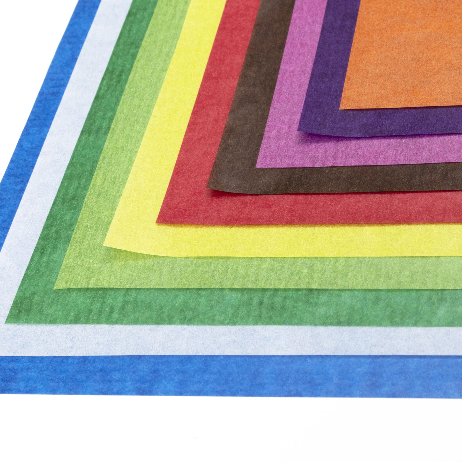 Transparentpapier 115g/m², 50x60cm, 40 Bogen, 8 Farben
